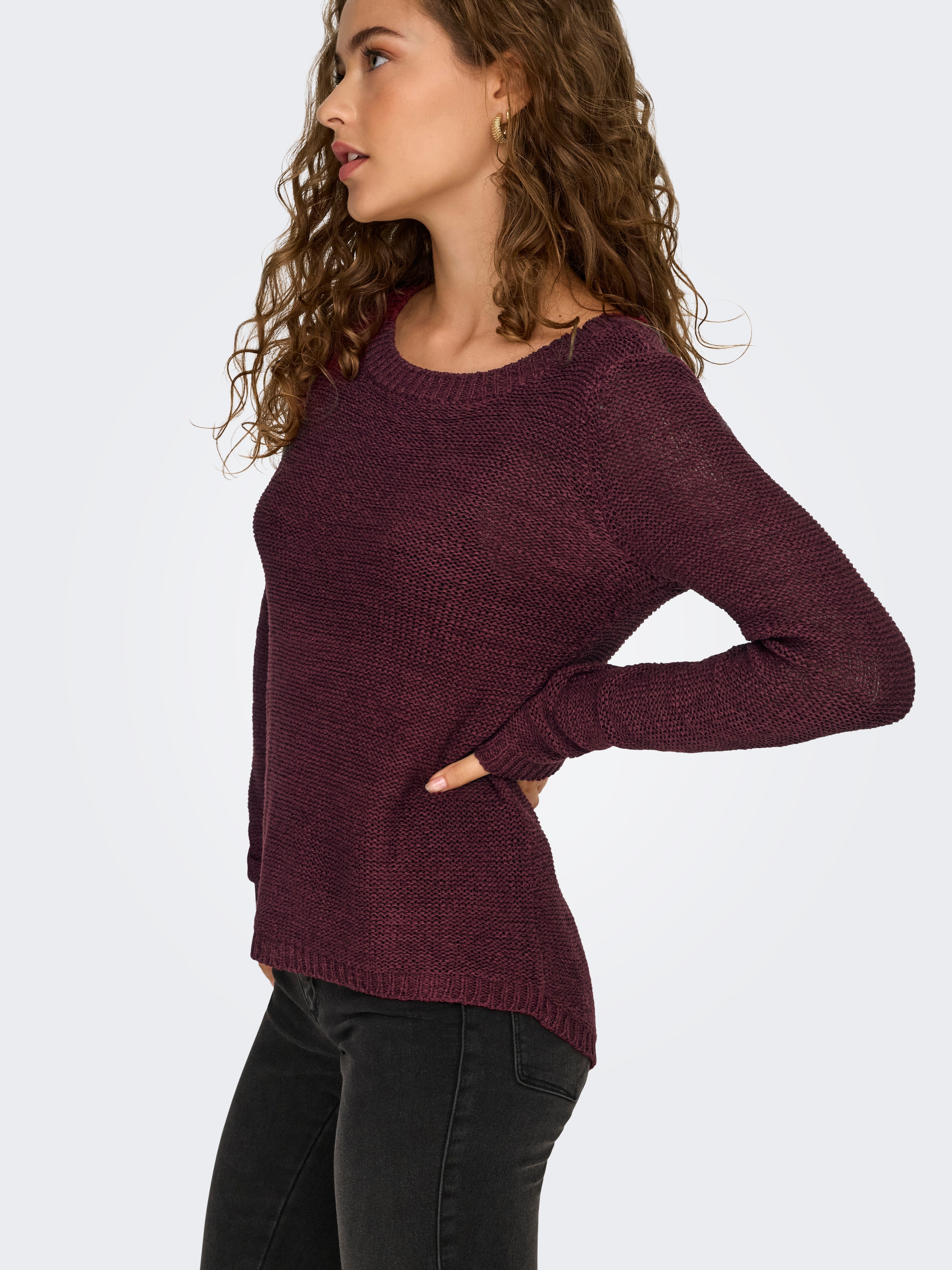 ONLY Strickpullover »ONLGEENA XO L/S PULLOVER KNT NOOS«, mit Rundhalsausschnitt