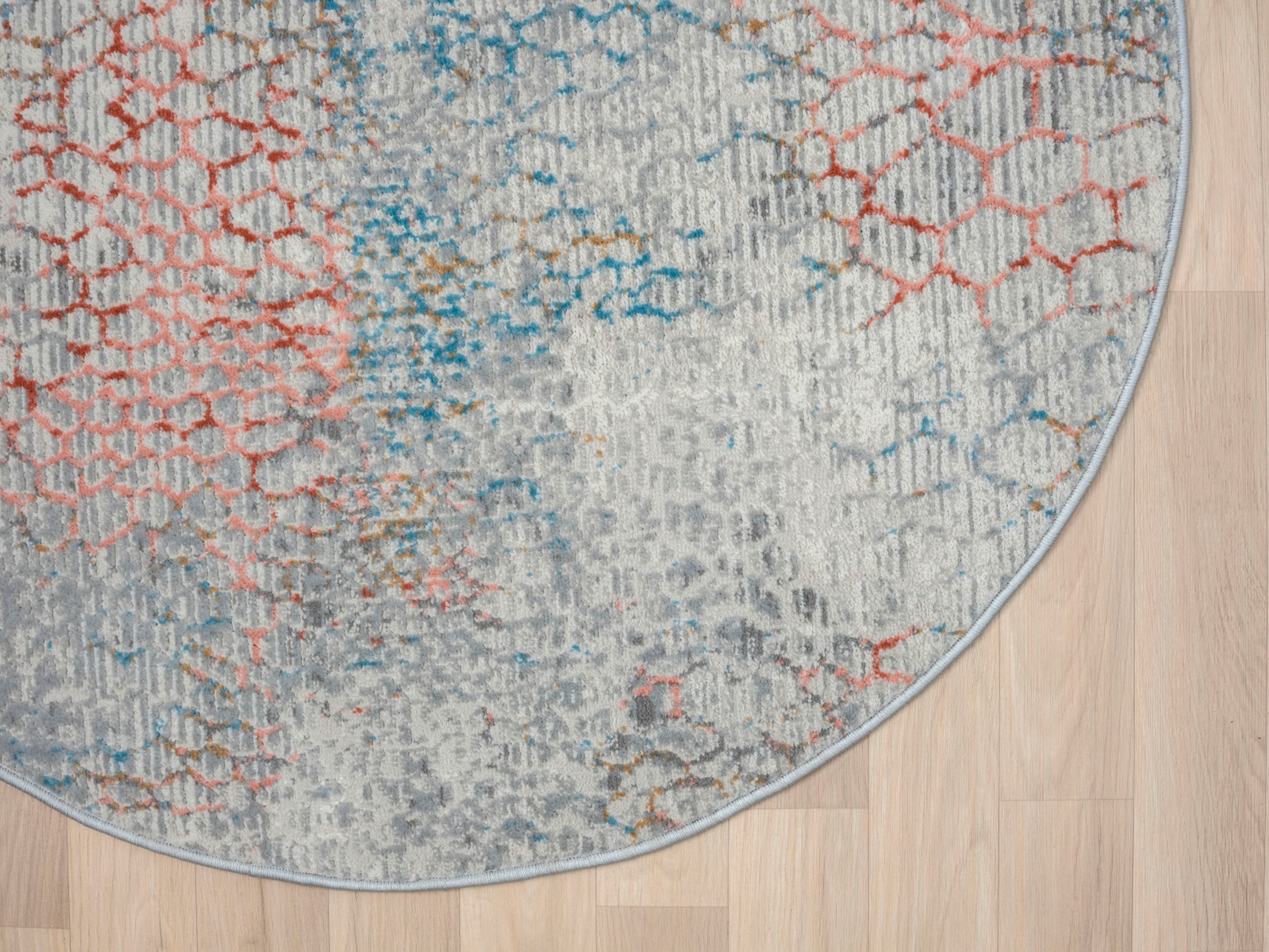 Myflair Möbel & Accessoires Teppich »My Roots«, rund, 8 mm Höhe, Kurzflor, Retro-Design, besonders weich durch Microfaser