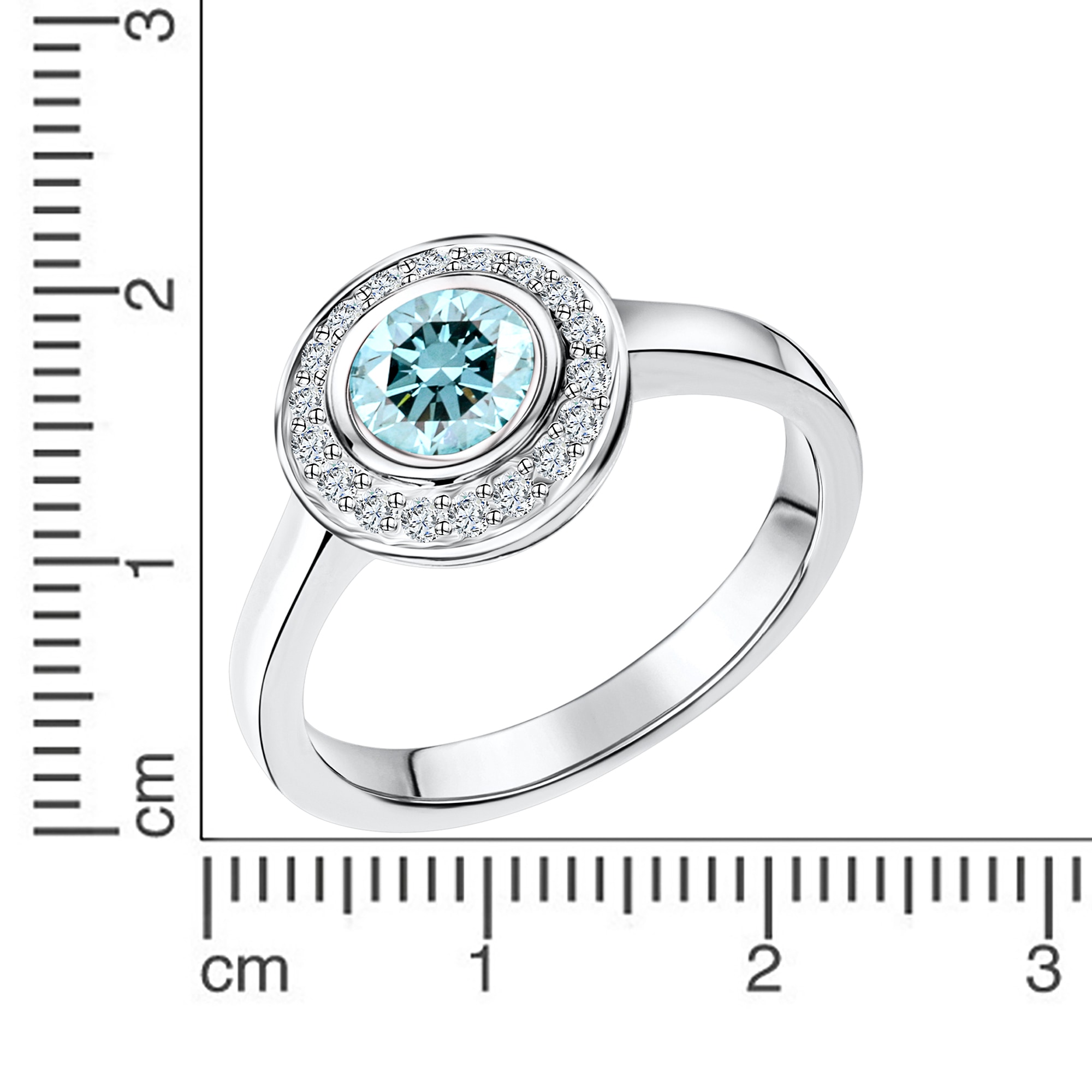 Vivance Fingerring »925/- Sterling Silber rhodiniert Blautopas und Weißtopas«