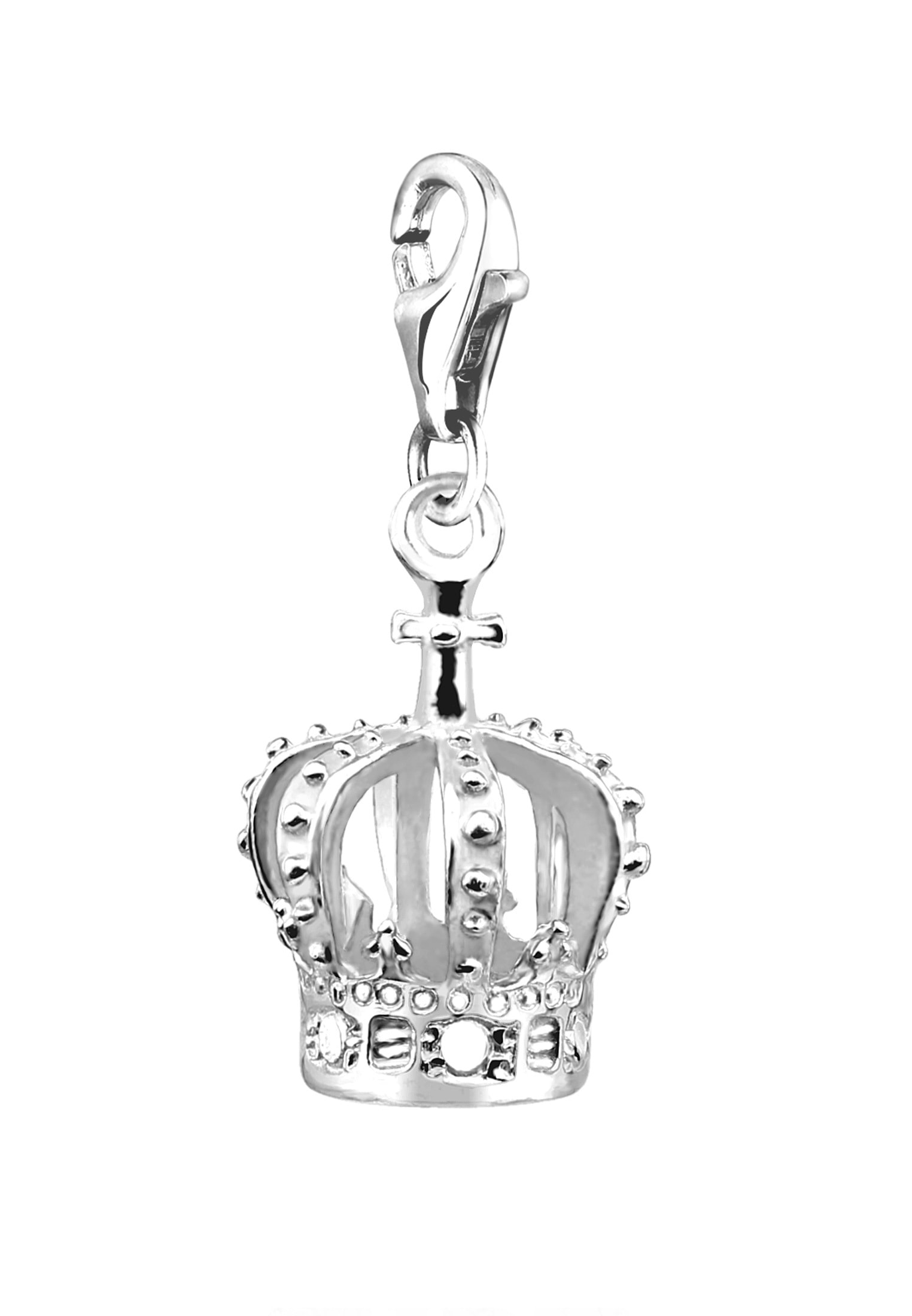 Nenalina Charm-Einhänger »Kronen Symbol Anhänger König Royal 925 Silber«