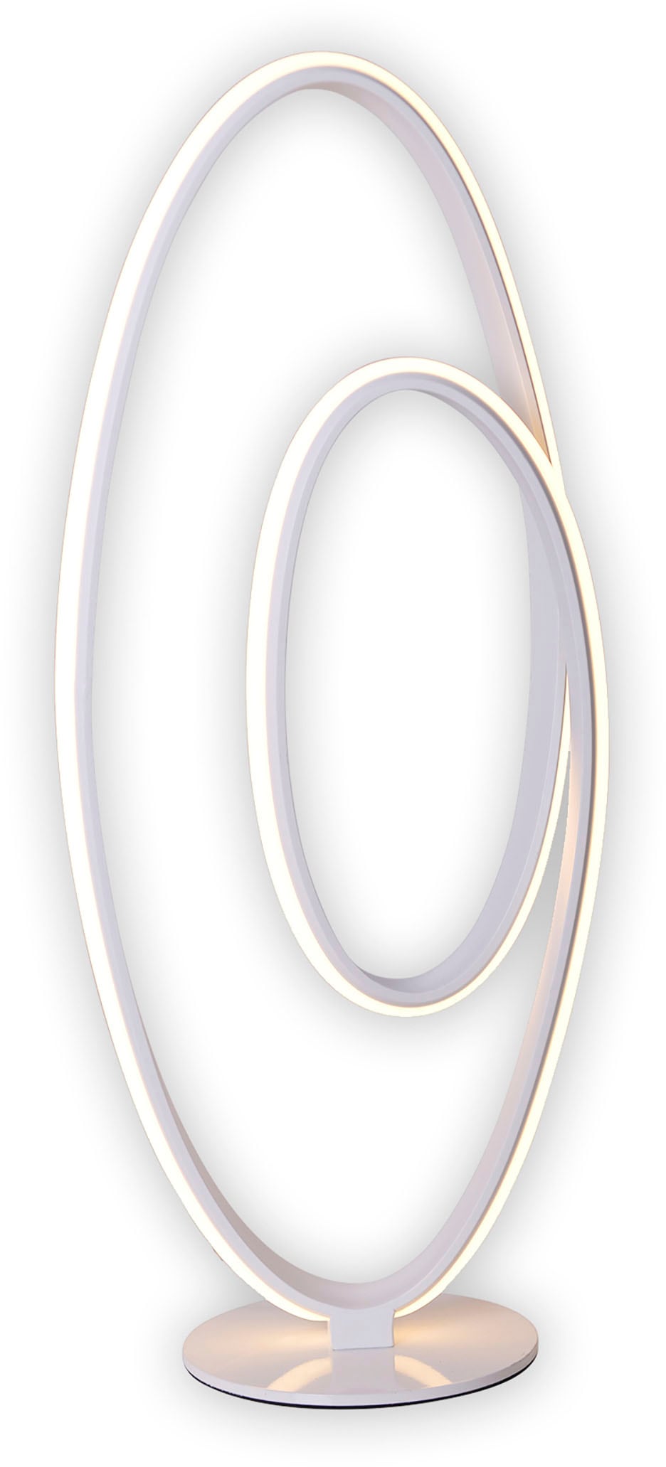 näve LED Tischleuchte »Odrive«, 1 flammig, Leuchtmittel LED-Modul | LED fest integriert, oval, dimmbar, geschwungene bogenförmige LED-Streifen, weiß, H: 60cm