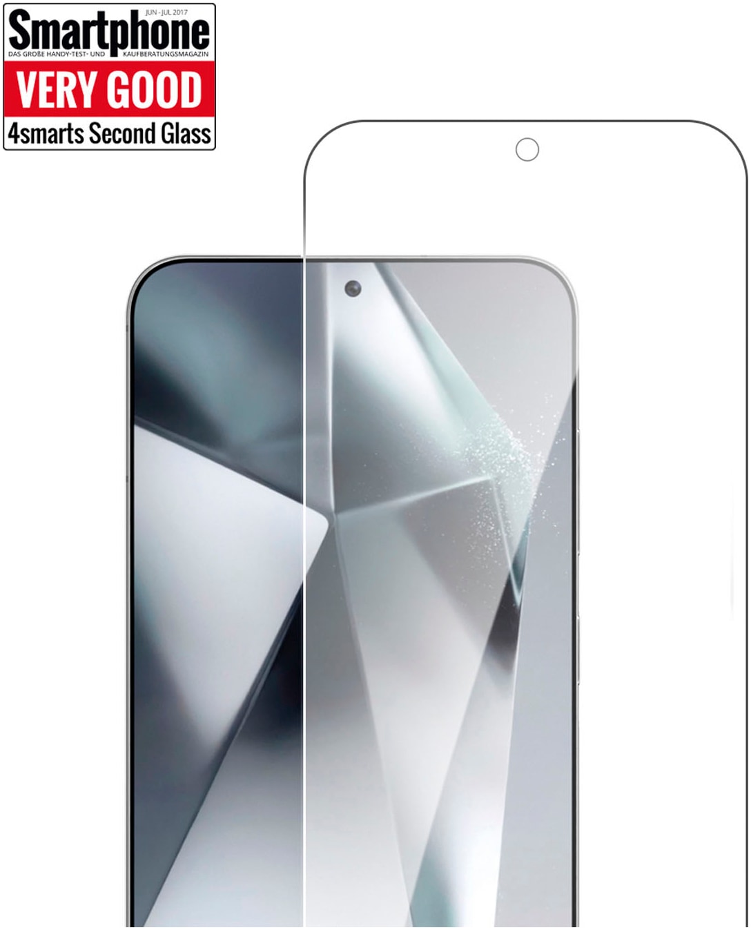 4smarts Displayschutzglas »Second Glass Displayschutz«, für Samsung Galaxy S24-Samsung Galaxy S25, Bildschirmschutz
