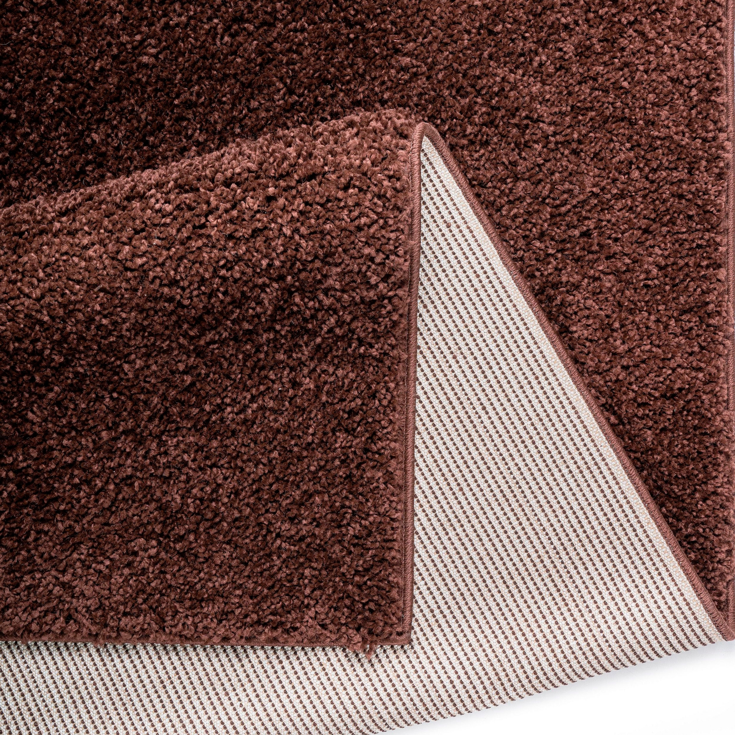 Bruno Banani Bettumrandung »Shaggy Soft«, (3 tlg.), gewebt, Uni-Farben, besonders weich, Bettvorleger, Läufer-Set