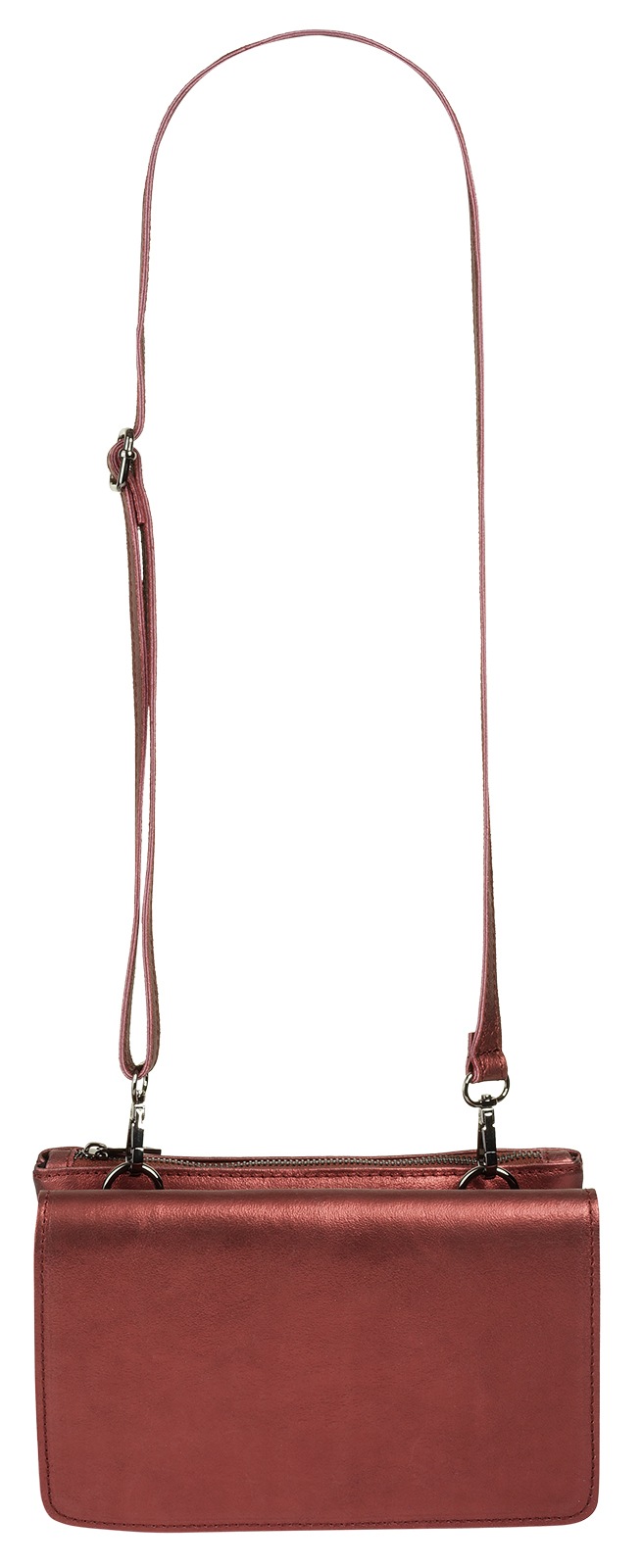 Cluty Umhängetasche, echt Leder, Made in Italy