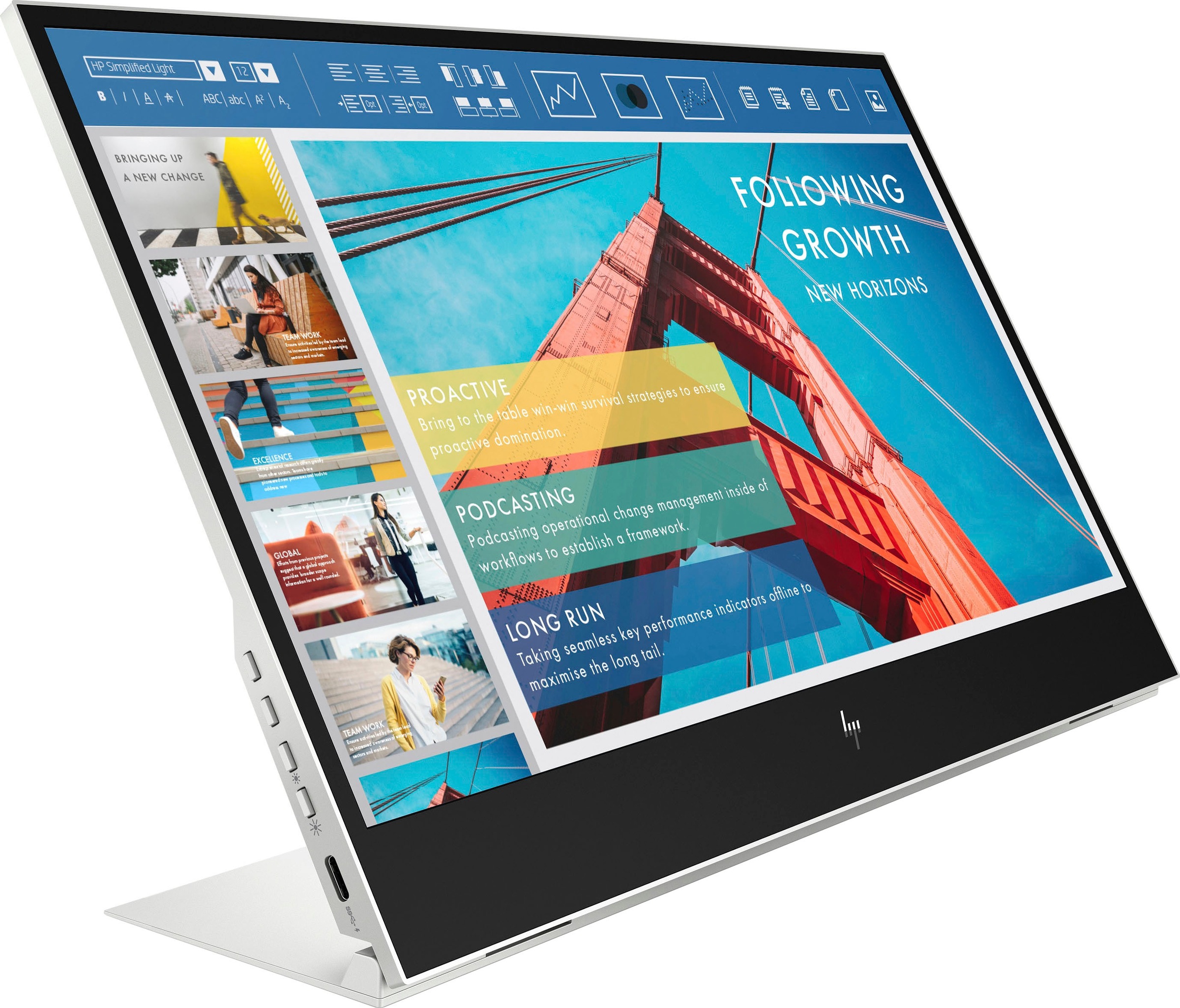 HP Portabler Monitor »E14 G4 HSD-0073-F«, 35,6 cm/14 Zoll, 1920 x 1080 px, Full HD, 5 ms Reaktionszeit, 60 Hz