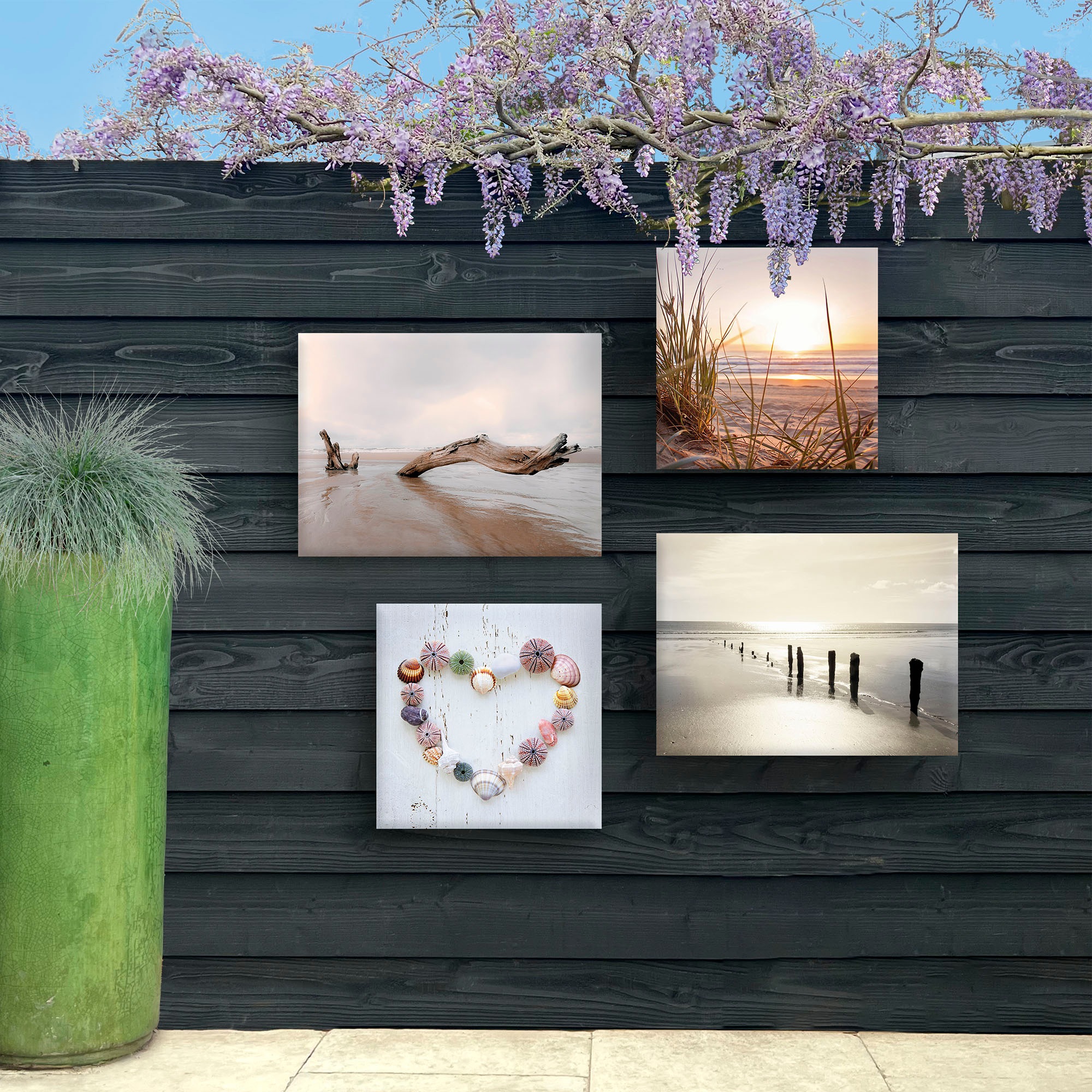 Art for the home Leinwandbild »Outdoor Sonne Meer 50x70cm«, (1 St.)