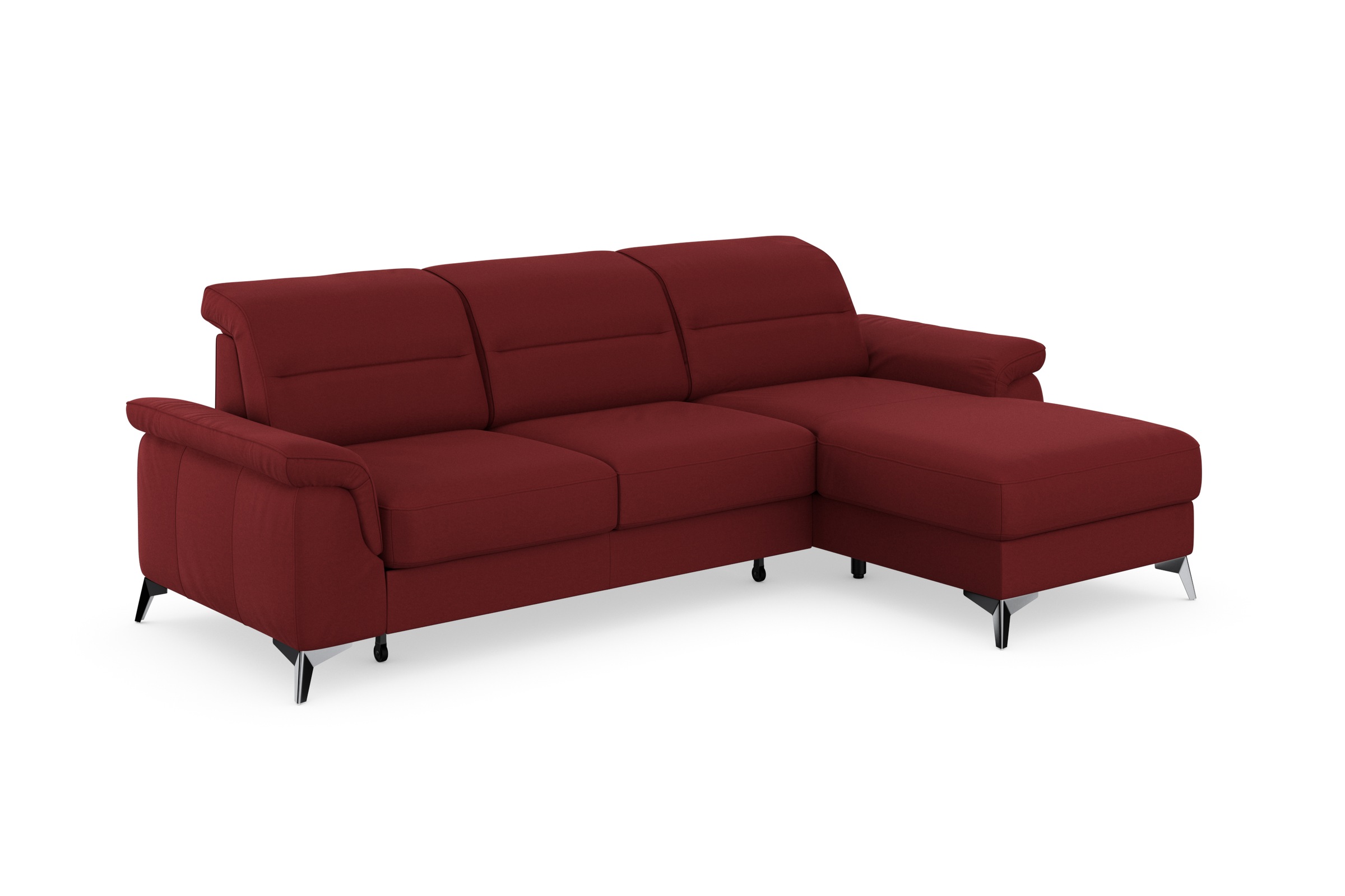 sit&more Ecksofa »Sinatra L-Form«, mit Recamiere, optinal mit Kopfteilverstellung und Armteilfunktion