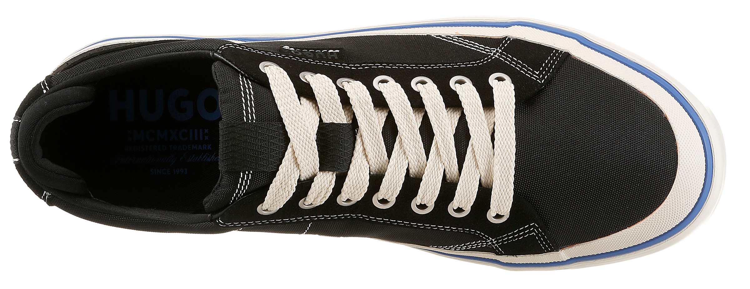 HUGO Blue Sneaker »Blue-x_tenn«  Schnürschuh, Halbschuh, Freizeitsneaker im angesagten Skaterlook