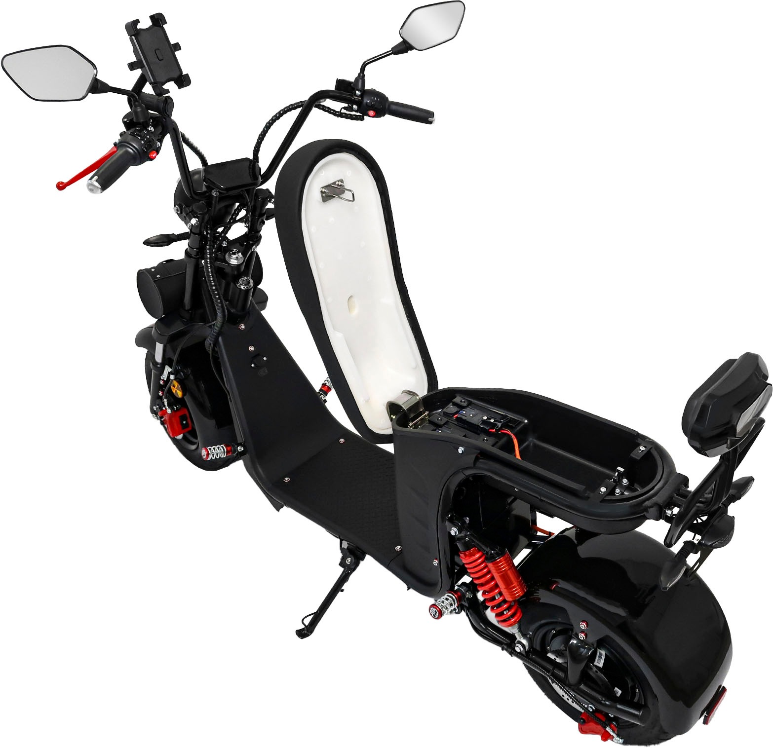 Rolektro E-Motorroller »E-Chopper 45, 60V-25,6Ah Lithium-Akku, 3000 Watt«, bis zu 54 km Reichweite, mit USB-Anschluss und integr. Alarmanlage