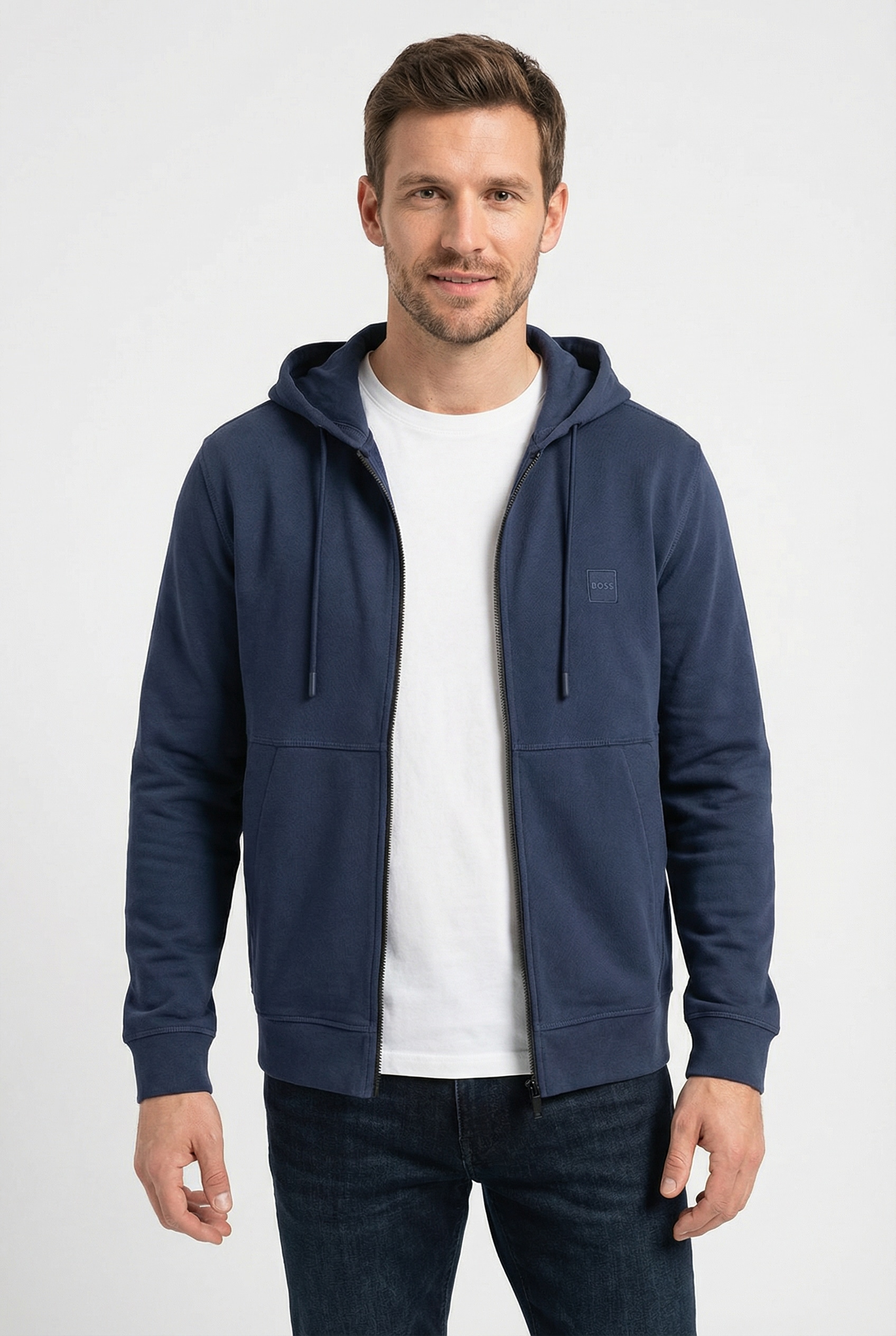 BOSS ORANGE Kapuzensweatjacke »Zetalky« mit Kängurutasche