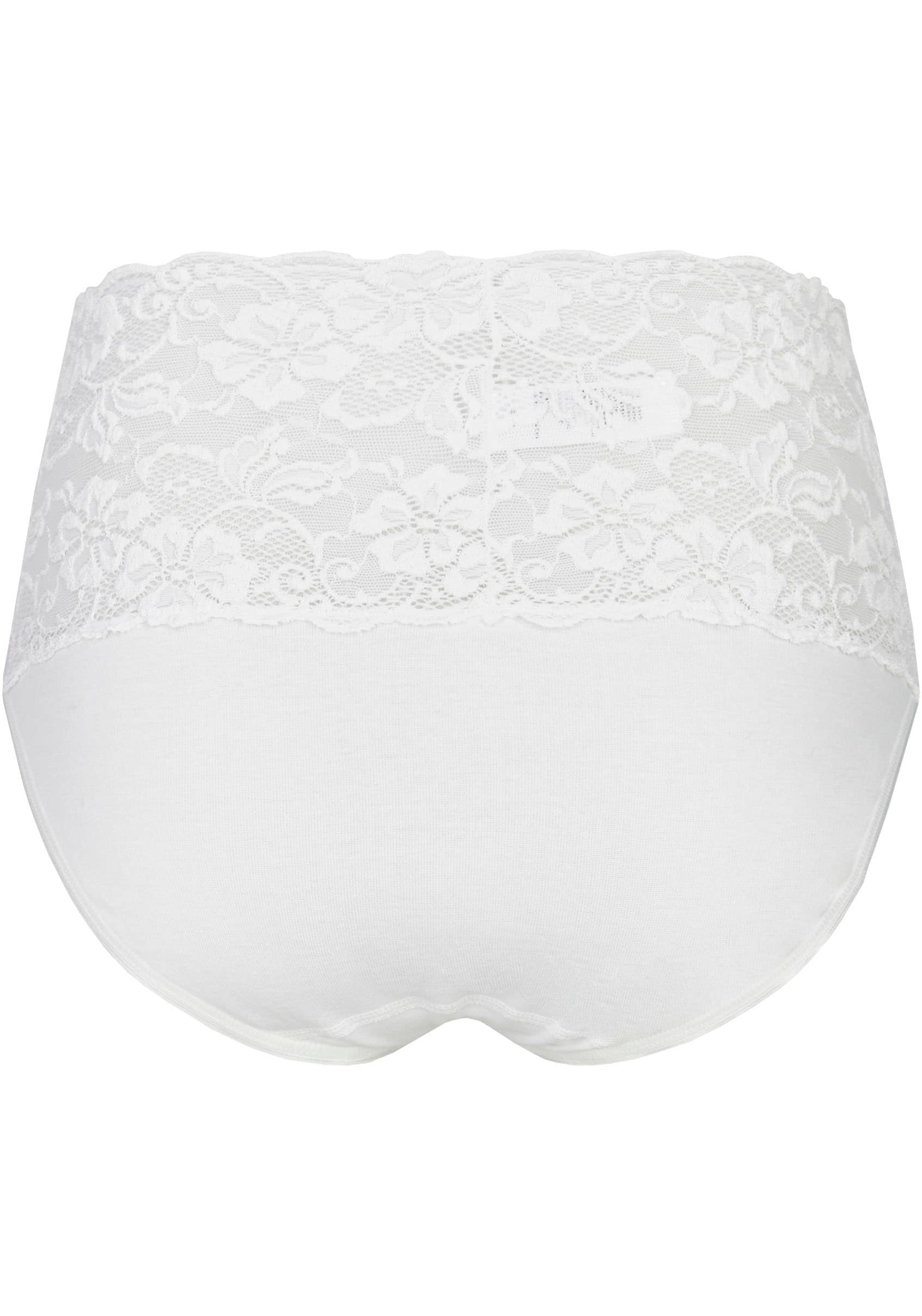 Nina Von C. Taillenslip »"Fine Cotton"«, (2er Pack), eng, elastisch, bequem, feminin, atmungsaktiv, breiter Bund mit Spitze