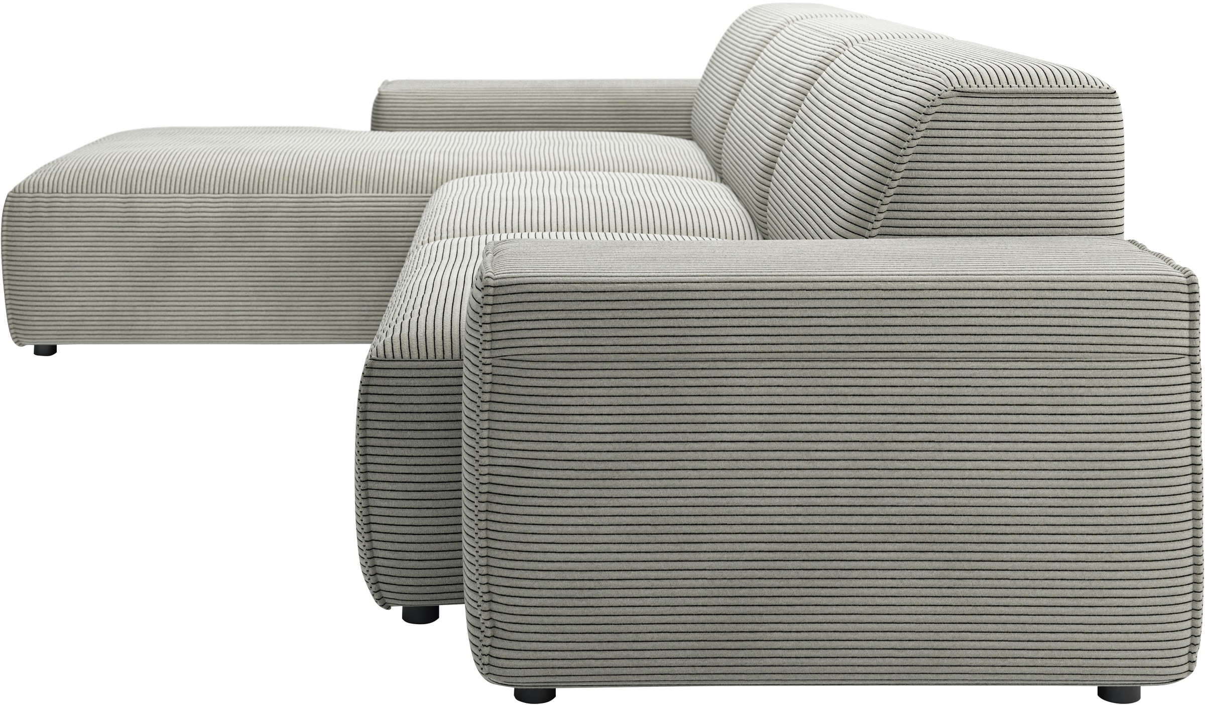 andas Ecksofa »Glimminge auch in Breitcord, Feincord, Bouclé + Easy care-Bezug«, L-Form, Breite 294, Zierkissen