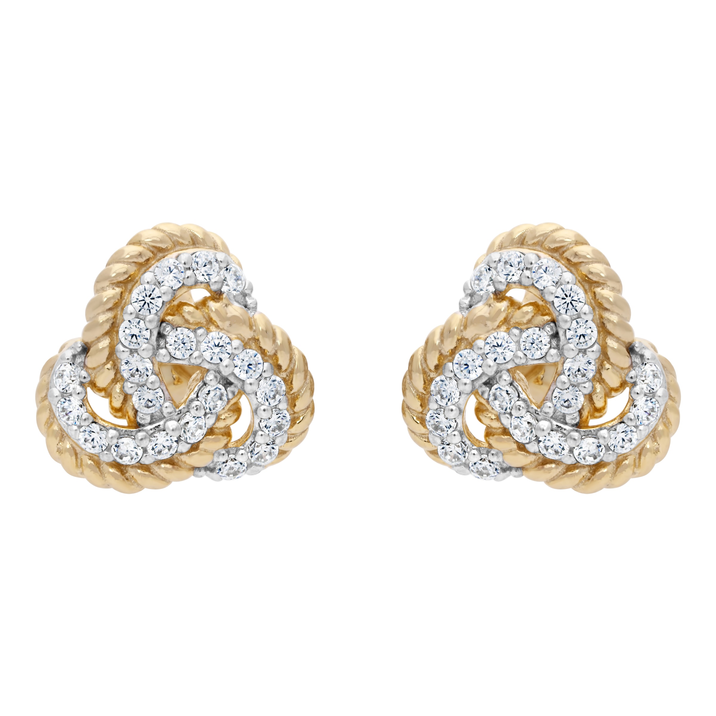 Firetti Paar Ohrstecker »Schmuck Geschenk Silber 925 Ohrschmuck Ohrringe Knoten« mit Zirkonia (synth.)