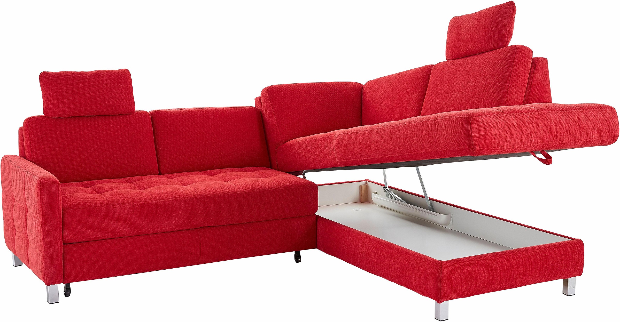 sit&more Ecksofa »Pablo L-Form«, wahlweise mit Bettfunktion