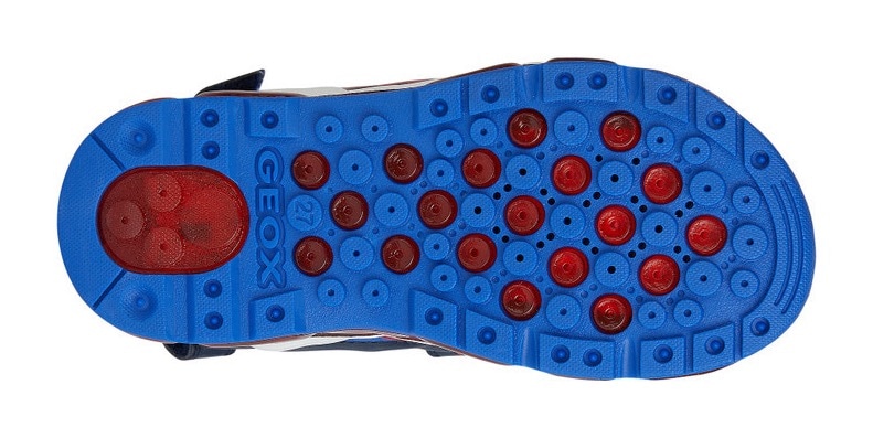 Geox Sandale »J SANDAL ANDROID BOY«, Sommerschuh, Klettschuh, Sandalette, mit cooler Blinkfunktion