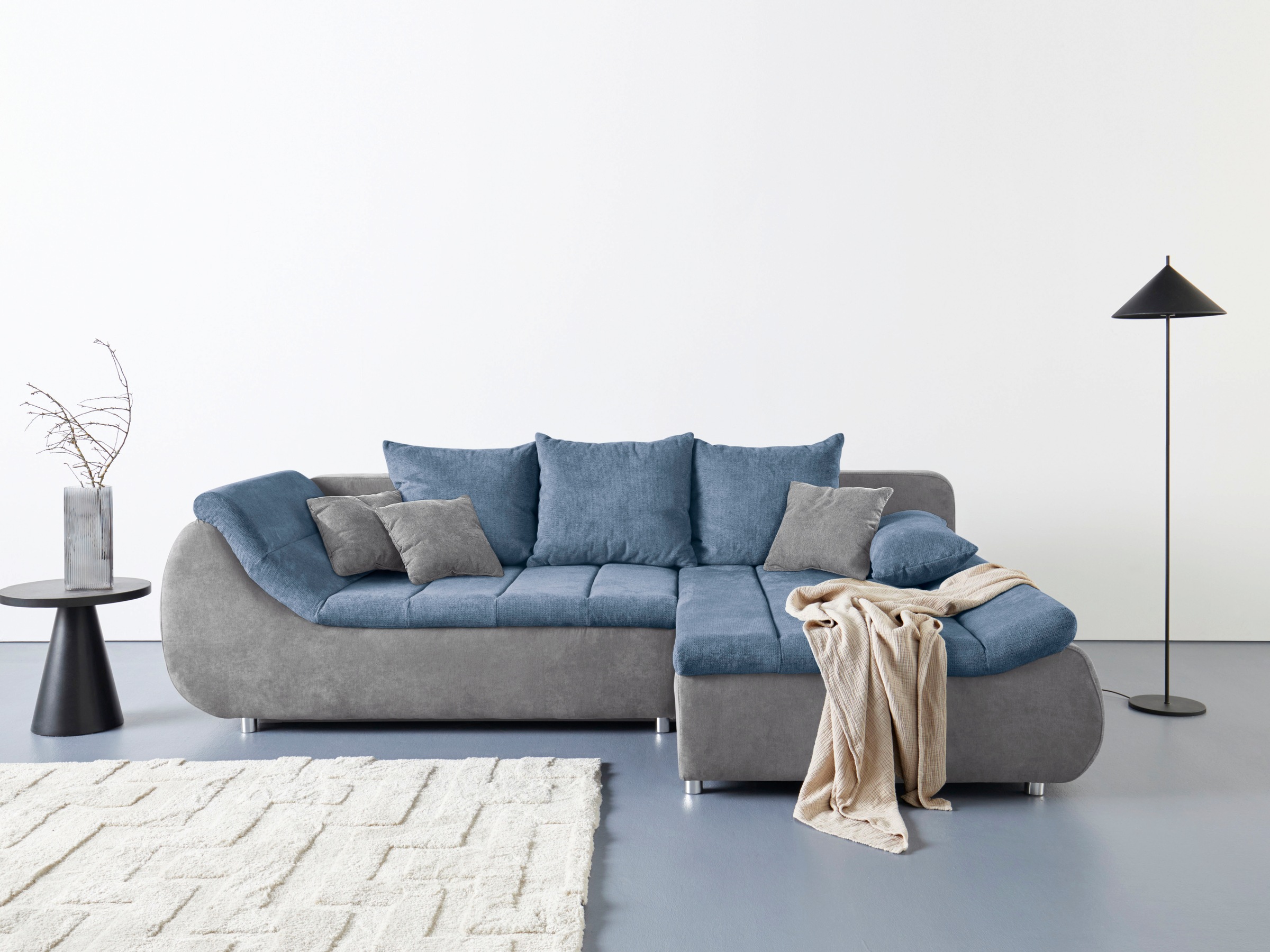 INOSIGN Ecksofa »Imola, elegant und modern, aktuelle Steppung im Sitz, bequ günstig online kaufen
