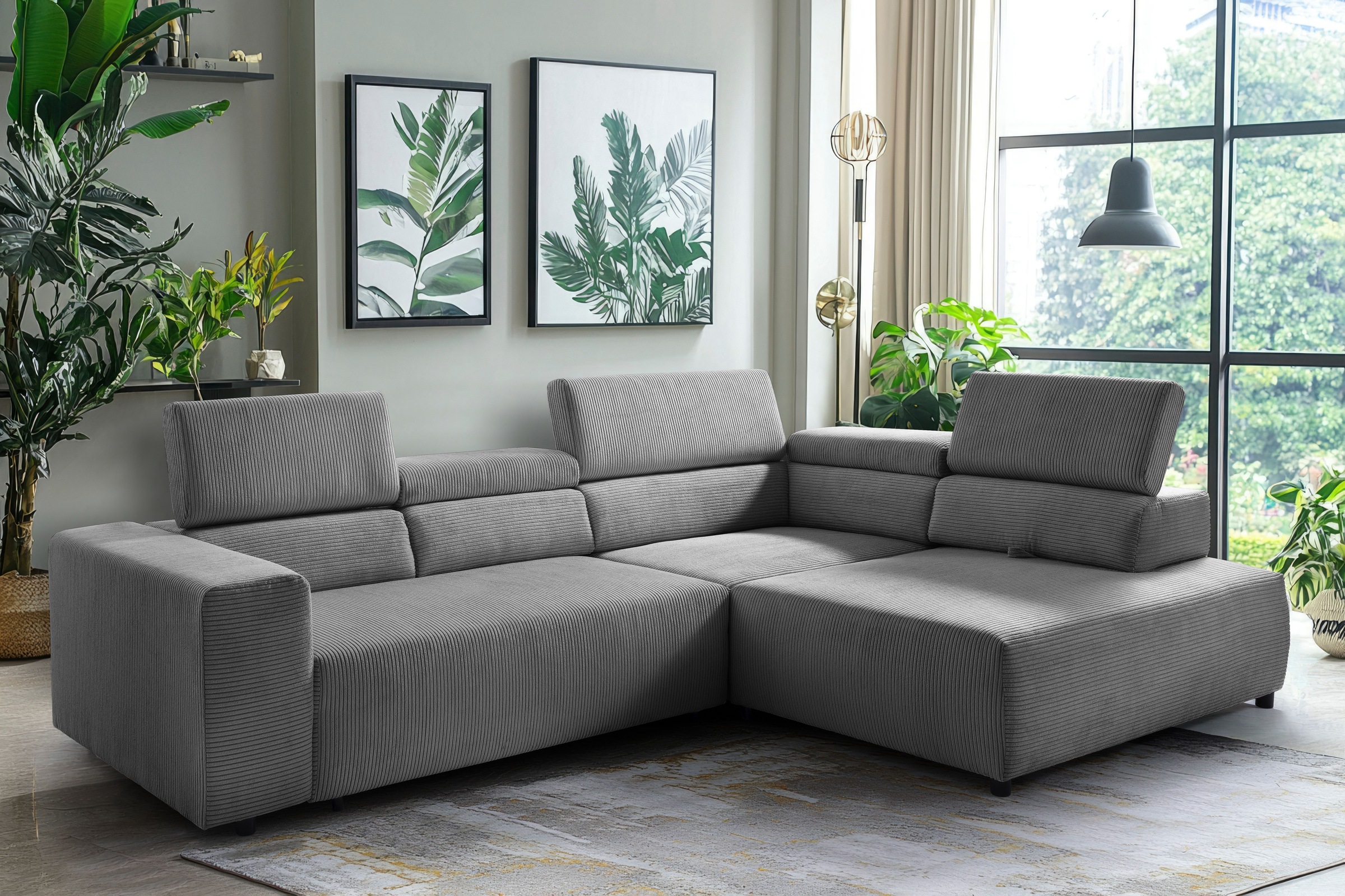 exxpo - sofa fashion Ecksofa »VITTORIO mit Komfortfunktionen, bequem und mo günstig online kaufen