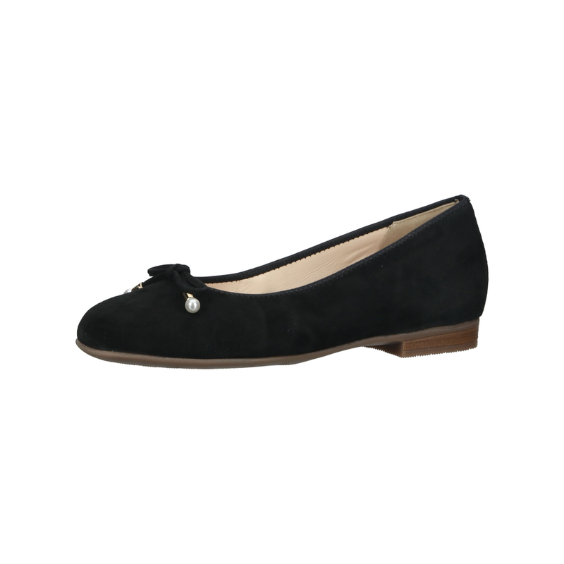 ARA Ballerina »Ballerinas Veloursleder« Schwarz 43 43 Verschluss: Schlupfschuh