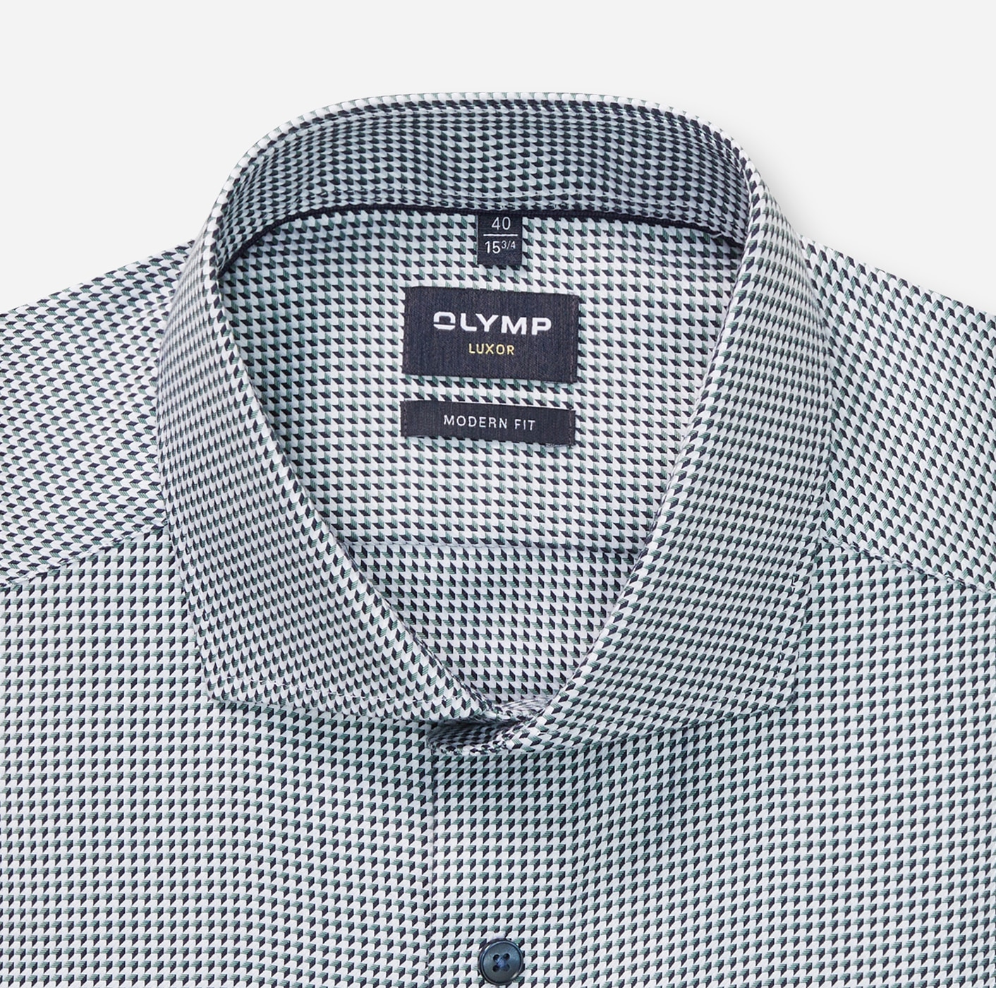OLYMP Businesshemd »Luxor modern fit«, mit Muster, Modern Fit, Royla-Kentkragen