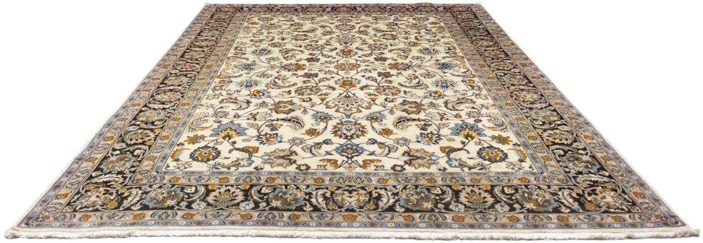 morgenland Wollteppich »Maschad Durchgemustert Beige 347 x 248 cm«, rechtec günstig online kaufen