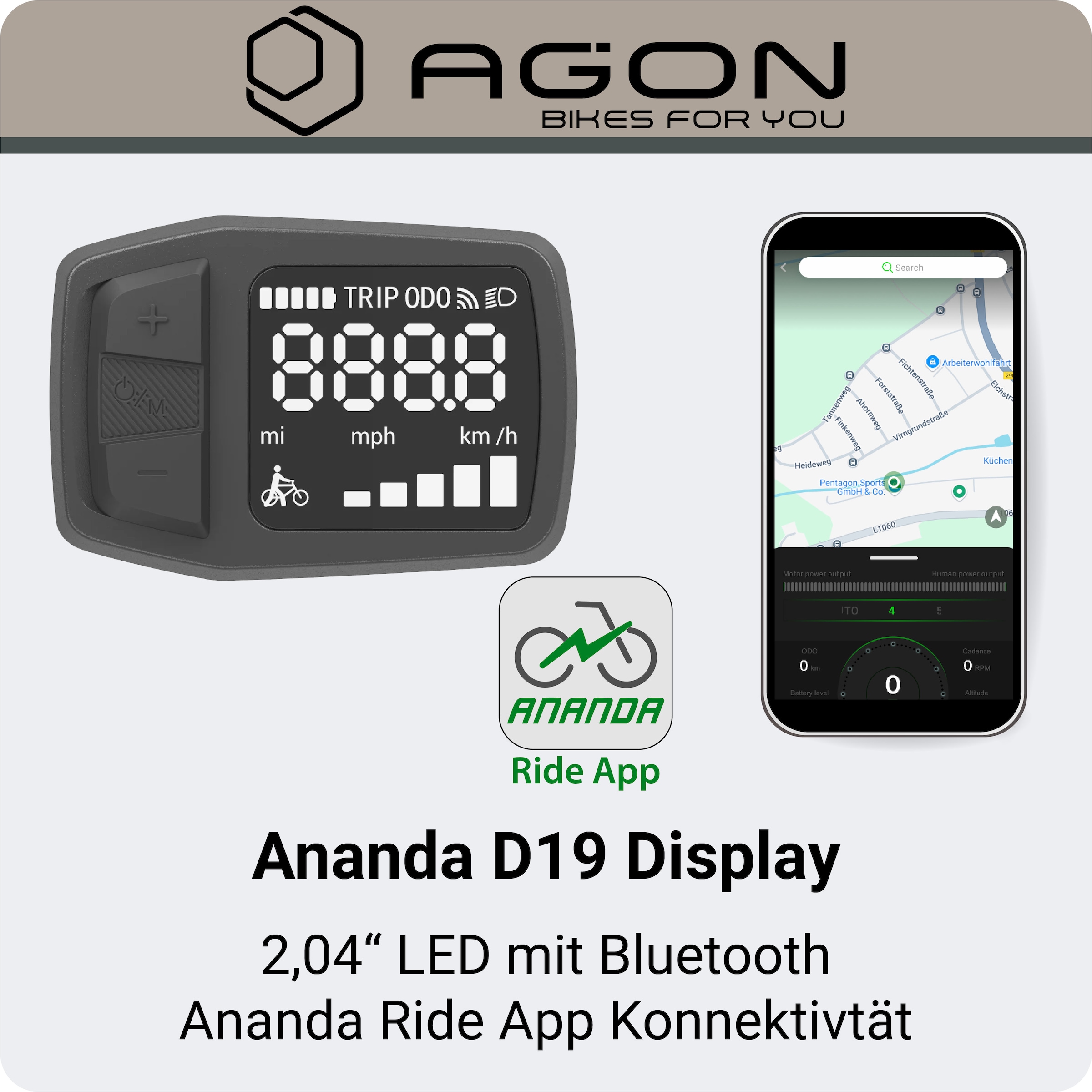 AGON »Axis« 3 Gang Nabenschaltung Frontmotor 250 W E-Bike 26" Citybike 140-165cm Pedelec Nabenmotor Fahrrad 3 Gang Licht