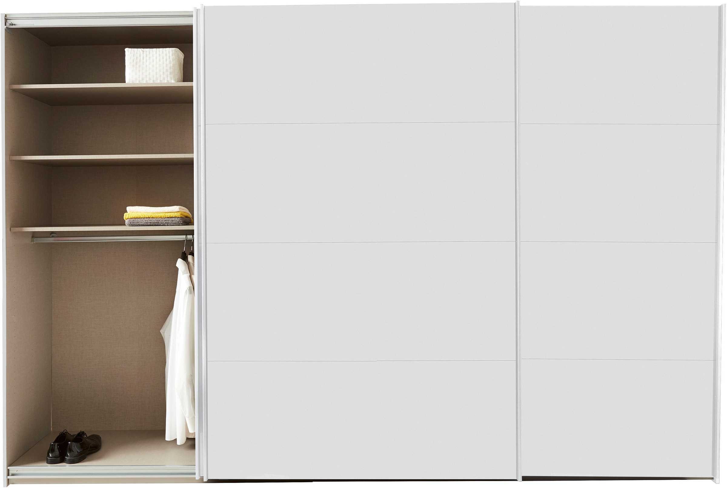 rauch Schwebetürenschrank »Kleiderschrank Schrank Garderobe TOPSELLER OTELI inkl. Inneneinteilung«, mit 3 Innenschubladen sowie zusätzlichen Einlegeböden MADE IN GERMANY