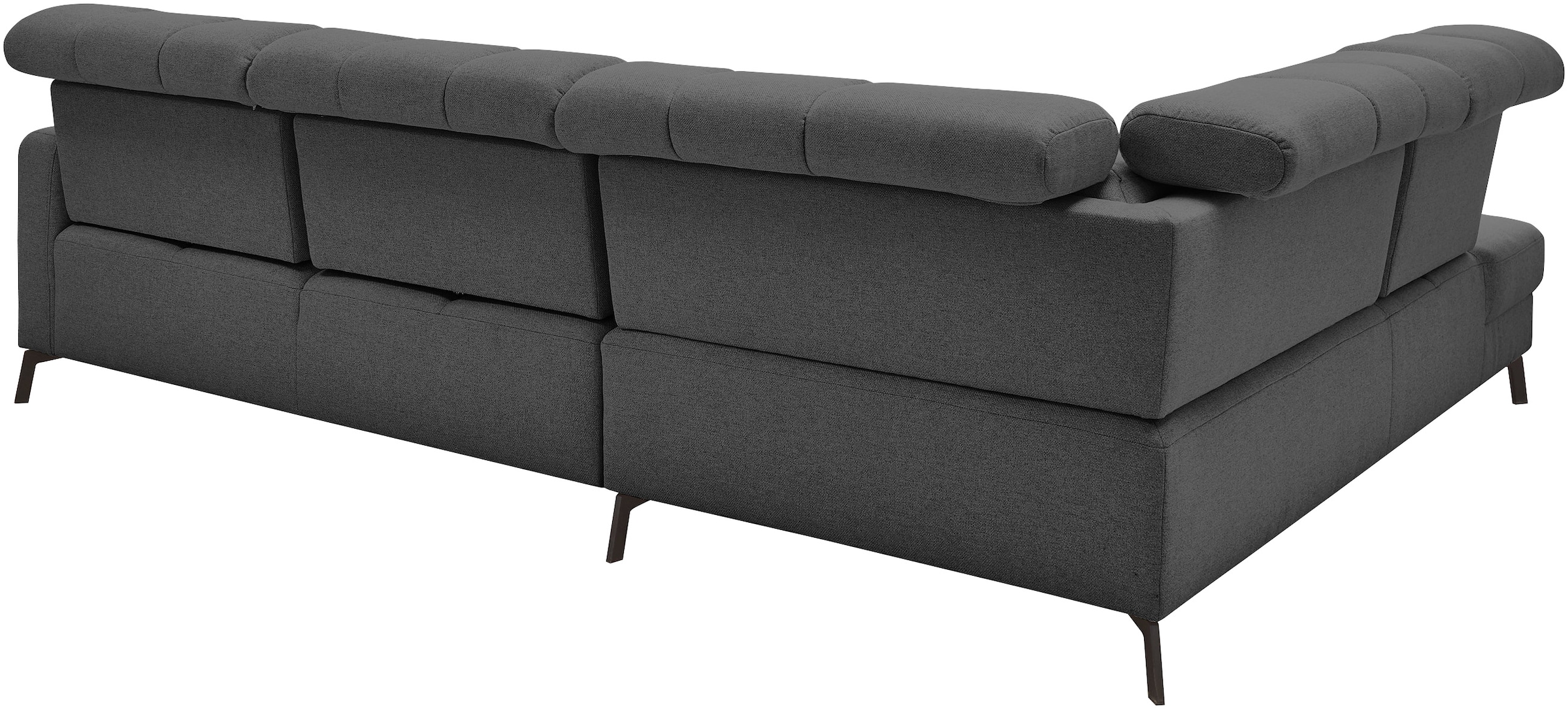 Musterring Ecksofa »MR 4615«, mit Kopf- und Rückenverstellung, Metallfuß schwarz, Maße 272 x 214 cm