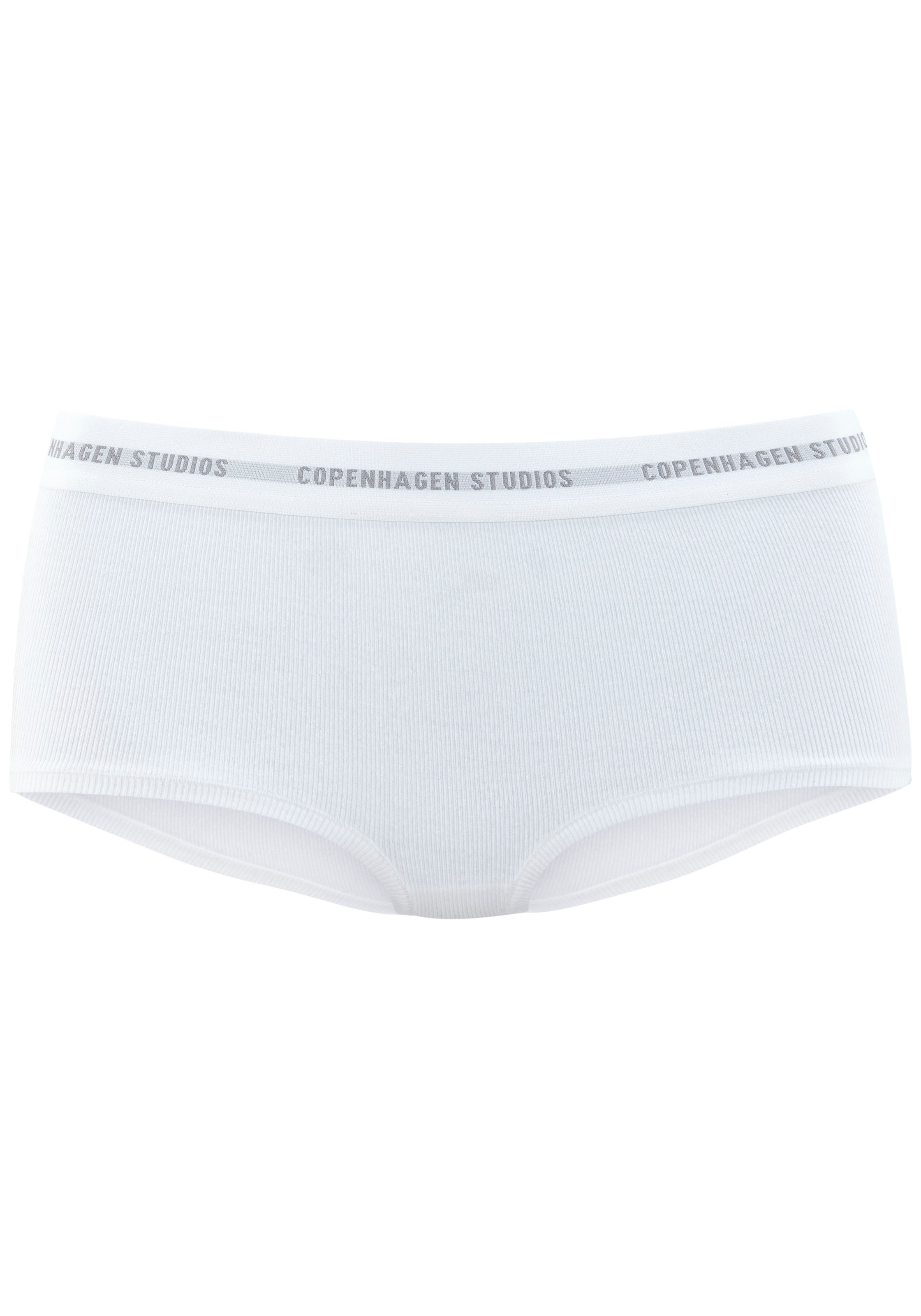 Copenhagen Studios Panty »mit softem Logobund«, (2er-Pack), aus gerippter Bio-Baumwollqualität