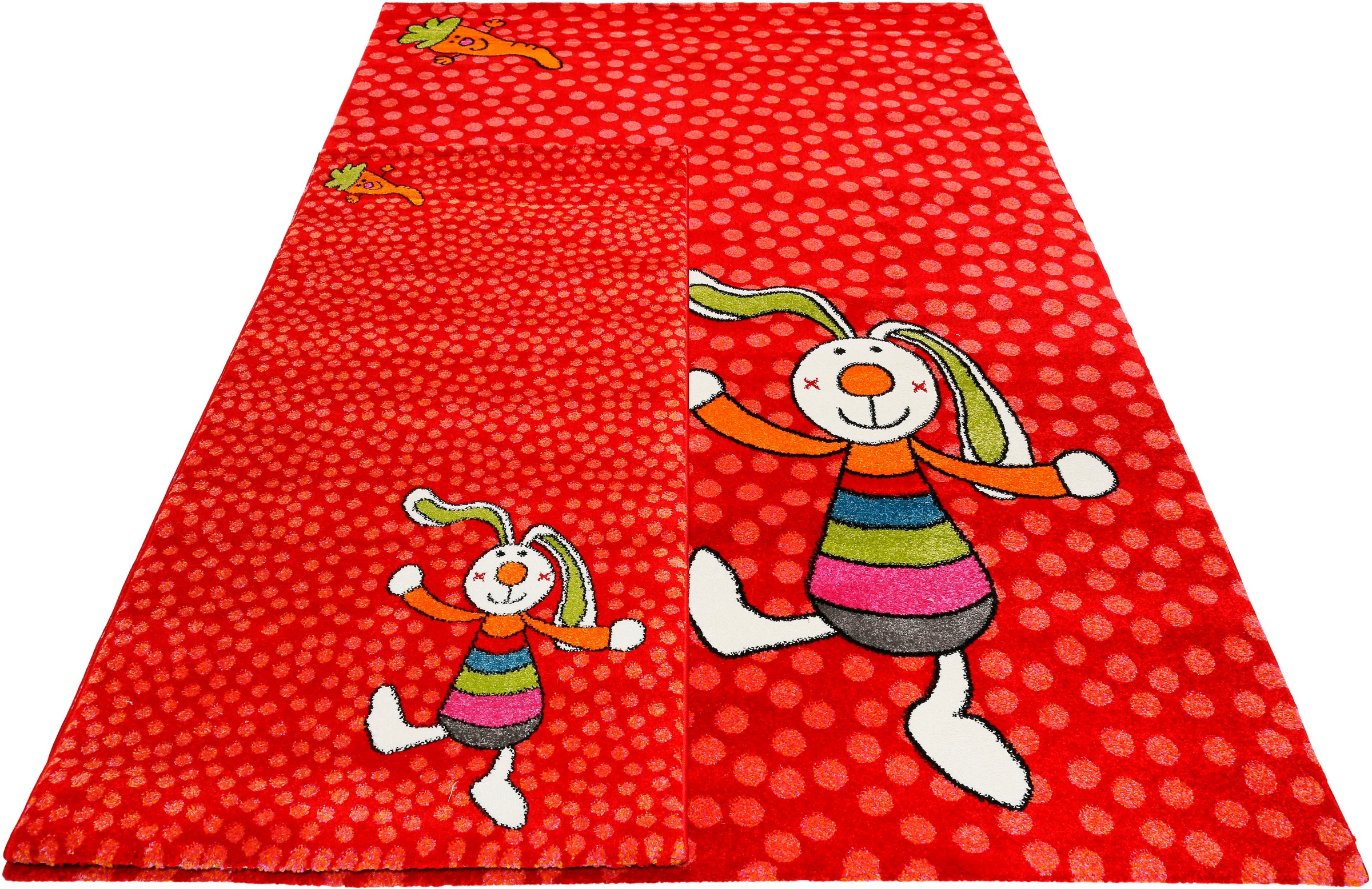 Sigikid Kinderteppich »Rainbow Rabbit«, rechteckig, 13 mm Höhe