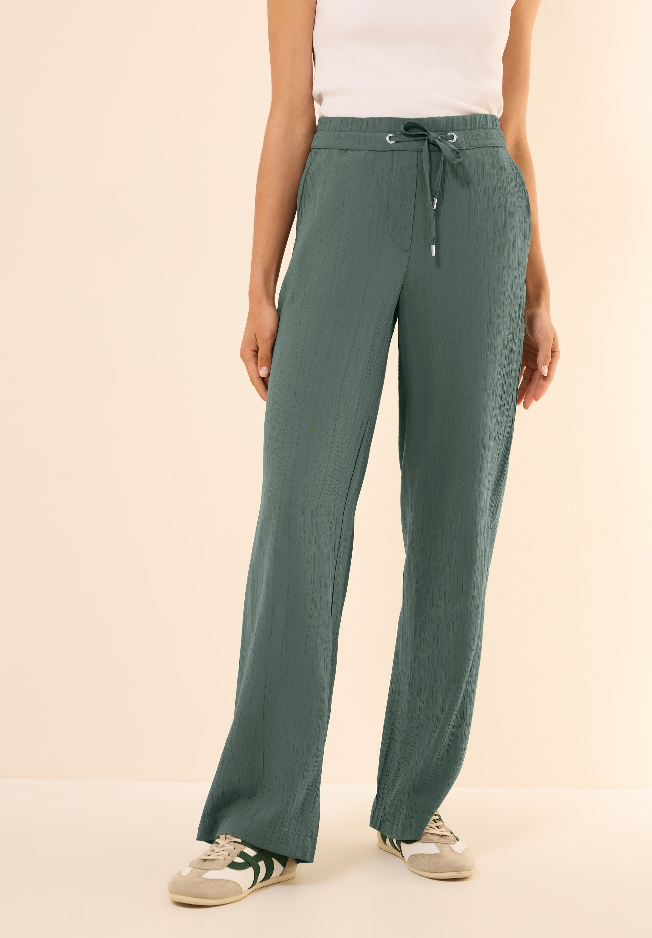 Cecil Stoffhose »Style Neele«  Sommerhose mit elastischem Bund und Tunnelzug