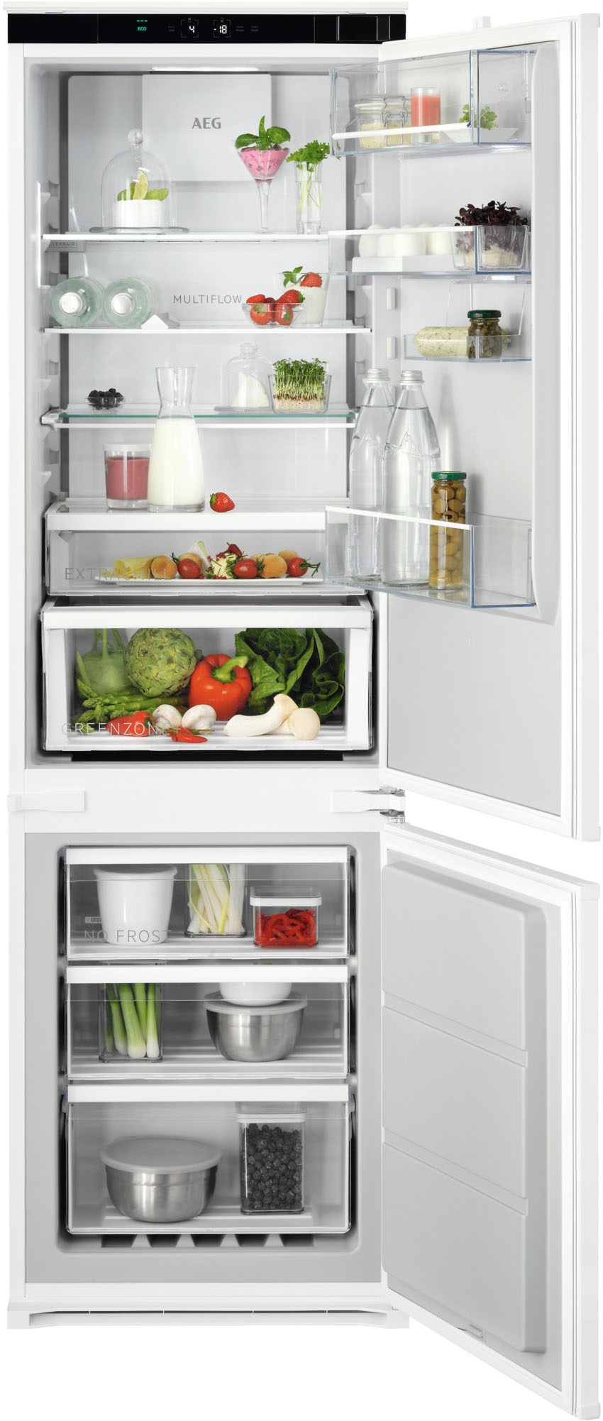 AEG Einbaukühlgefrierkombination Serie 7000 »TSC7M183DS«, GreenZoneSchublad günstig online kaufen