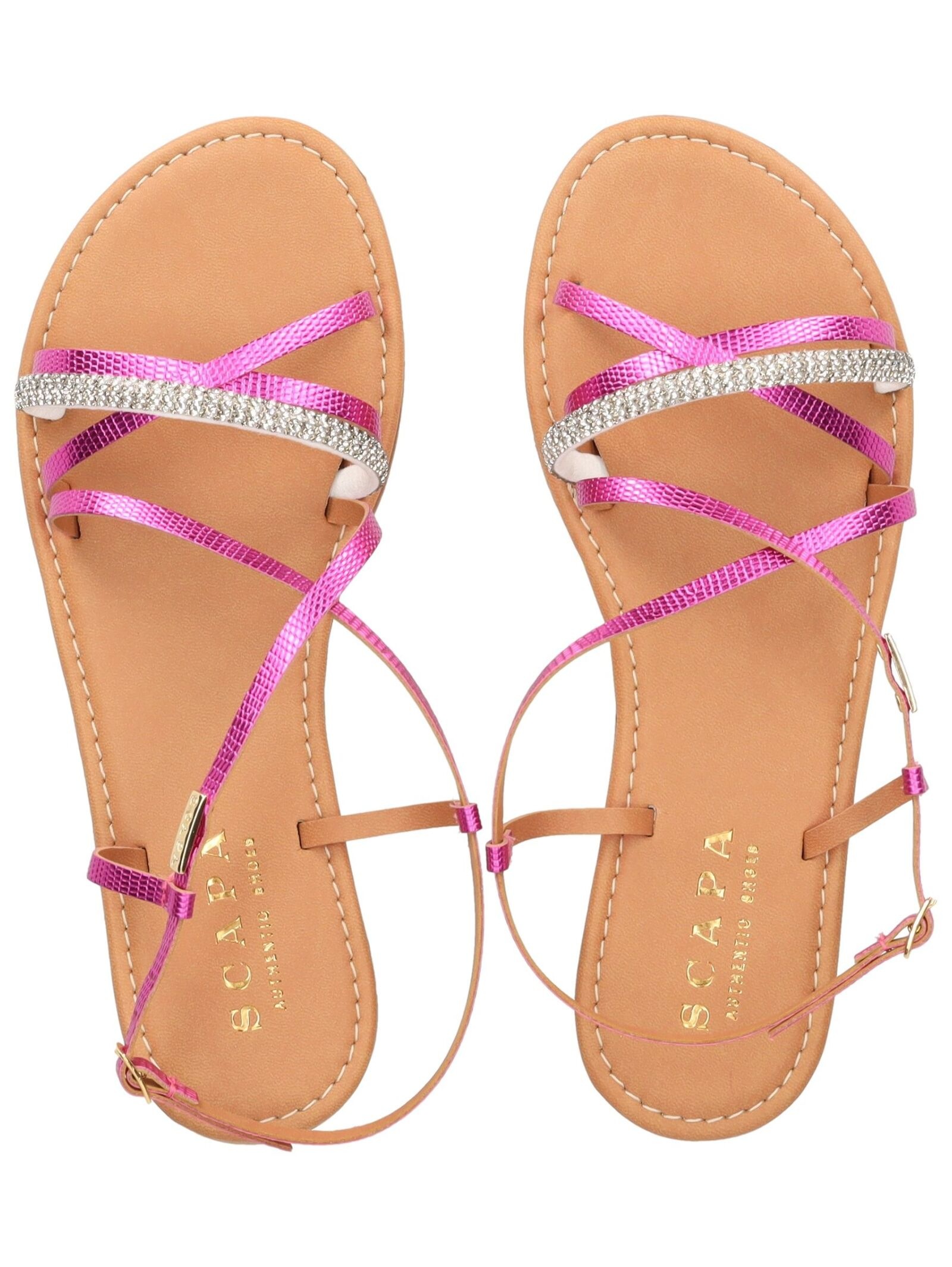 Scapa Riemchensandale »scapa Sandalen Lederimitat«