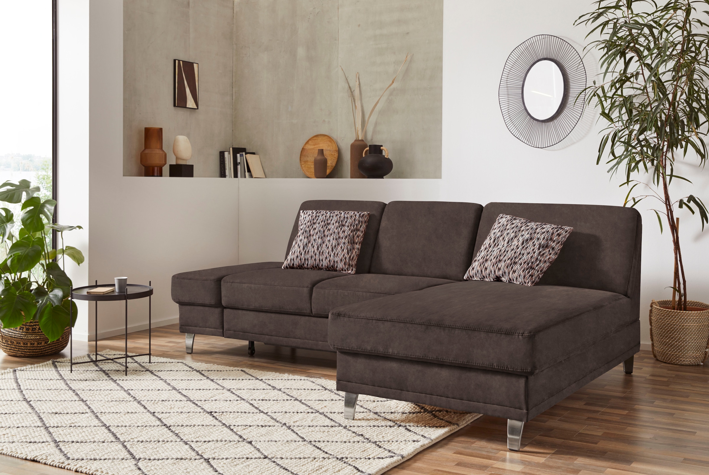 sit&more Ecksofa »Clio L-Form«, wahlweise mit Bettfunktion oder Vorziehsitz günstig online kaufen