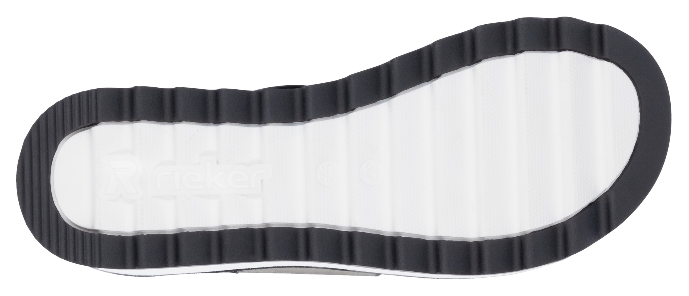 RIEKER Sport Plateausandale, Riemchensandalette, Sommerschuh, Schlupfschuh mit Gummizügen