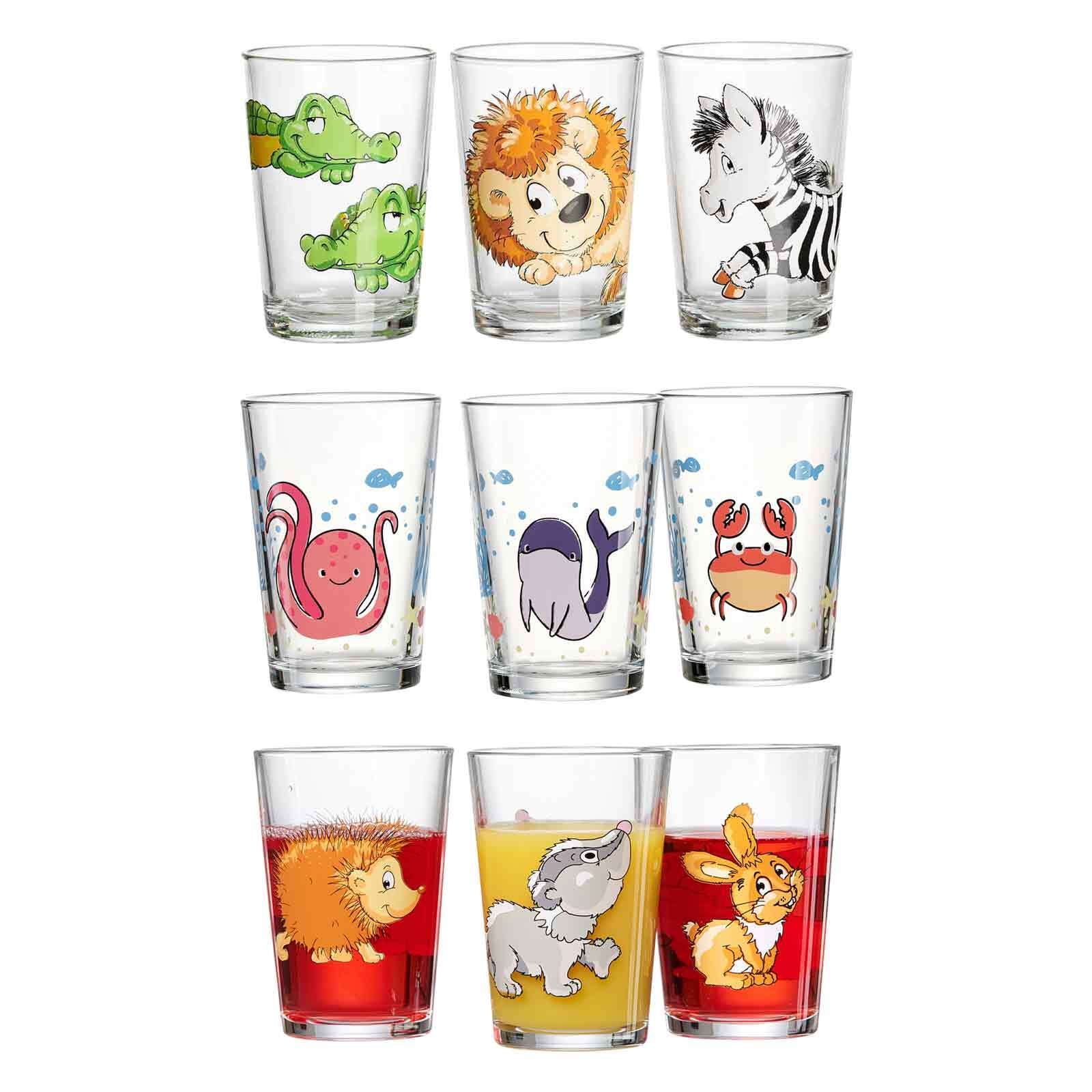 Ritzenhoff & Breker Kinderbecher »Kindergläser Tiere 205 ml 9er Set bunt« günstig online kaufen