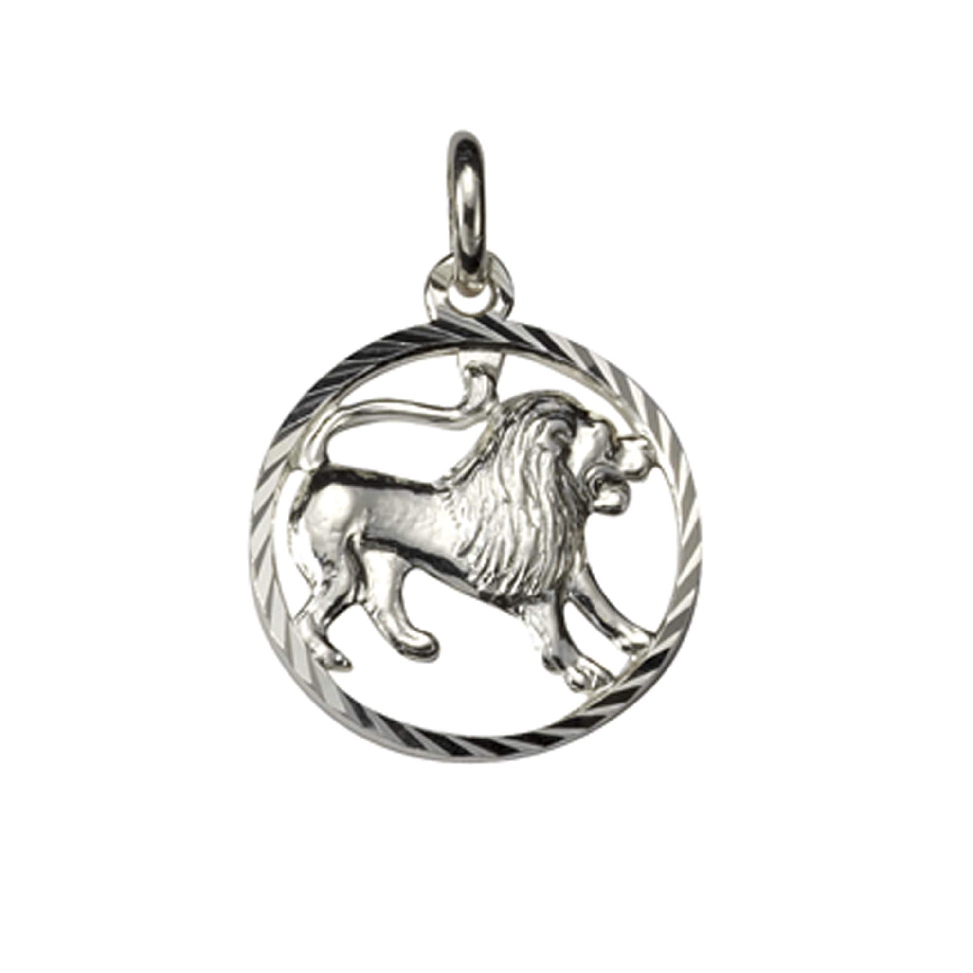 Vivance Kettenanhänger »925/- Sterling Silber Sternzeichen Löwe«