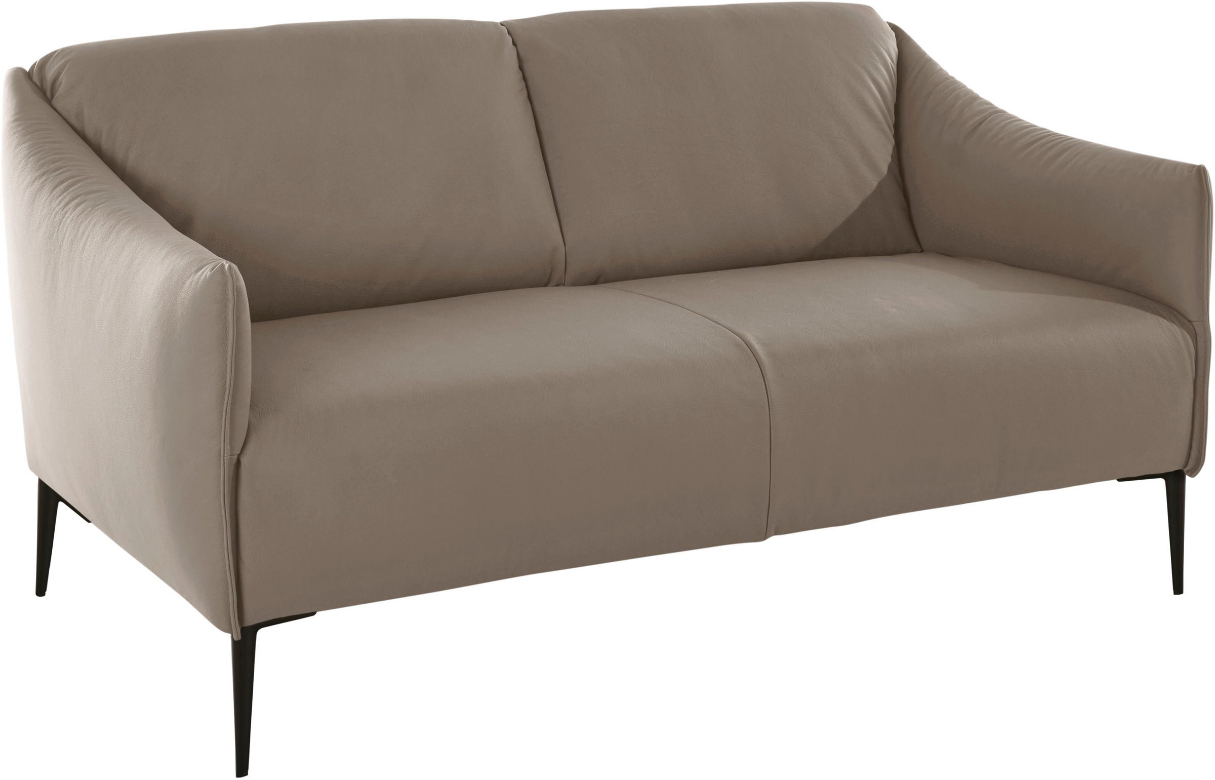 W.SCHILLIG 2-Sitzer »sally« mit Metallfüßen in Schwarz pulverbeschichtet, Breite 154 cm