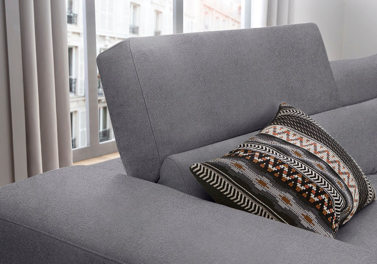 W.SCHILLIG Ecksofa »piedroo, Designsofa mit tollem Sitzkomfort, bequem und elegant, L-Form«, Kopfteilverstellung, wahlweise mit Sitztiefenverstellung, Breite 343cm