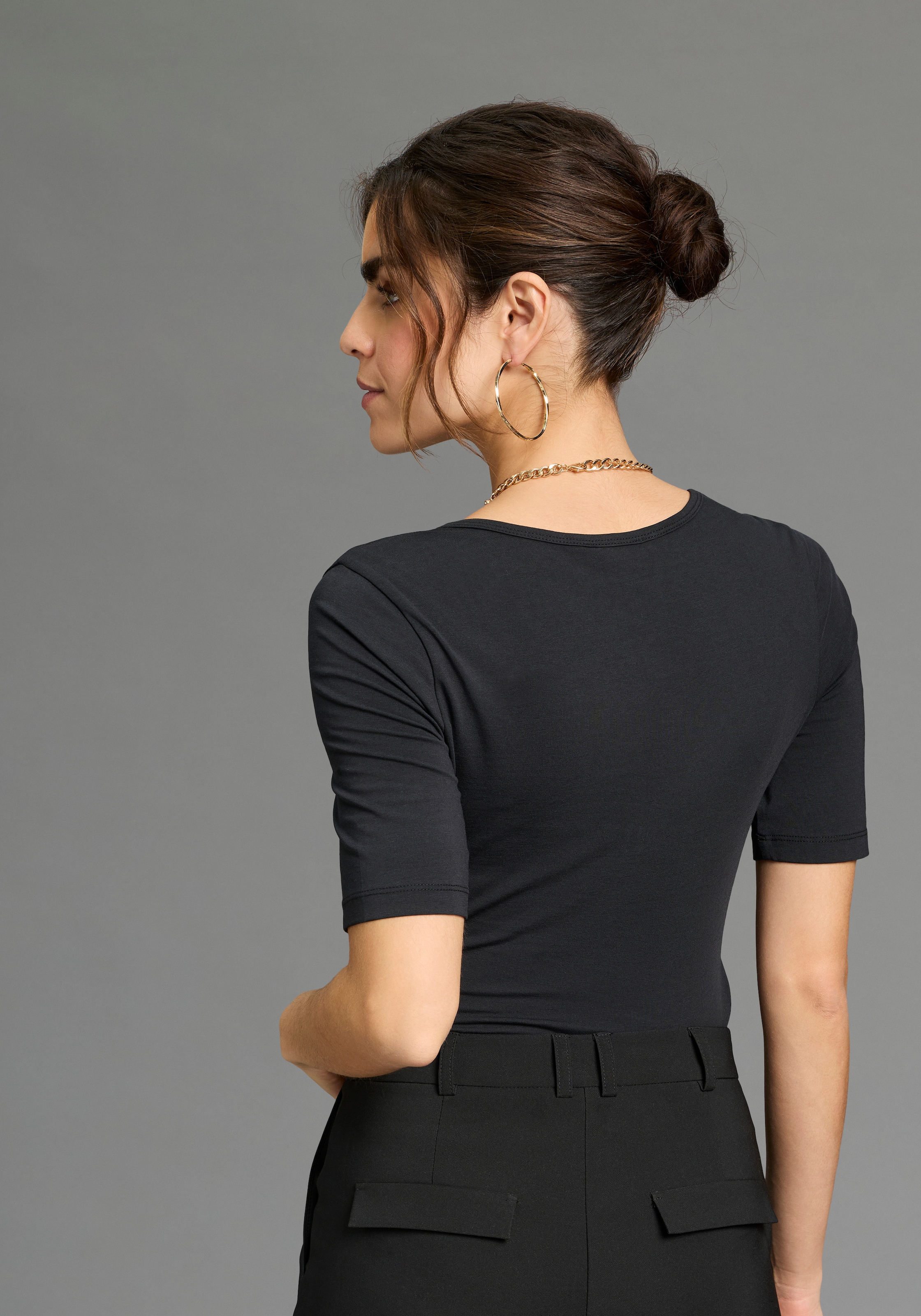 Flashlights Kurzarmbody für Erwachsene, sehr figurbetonte Passform, Halbarm-Design