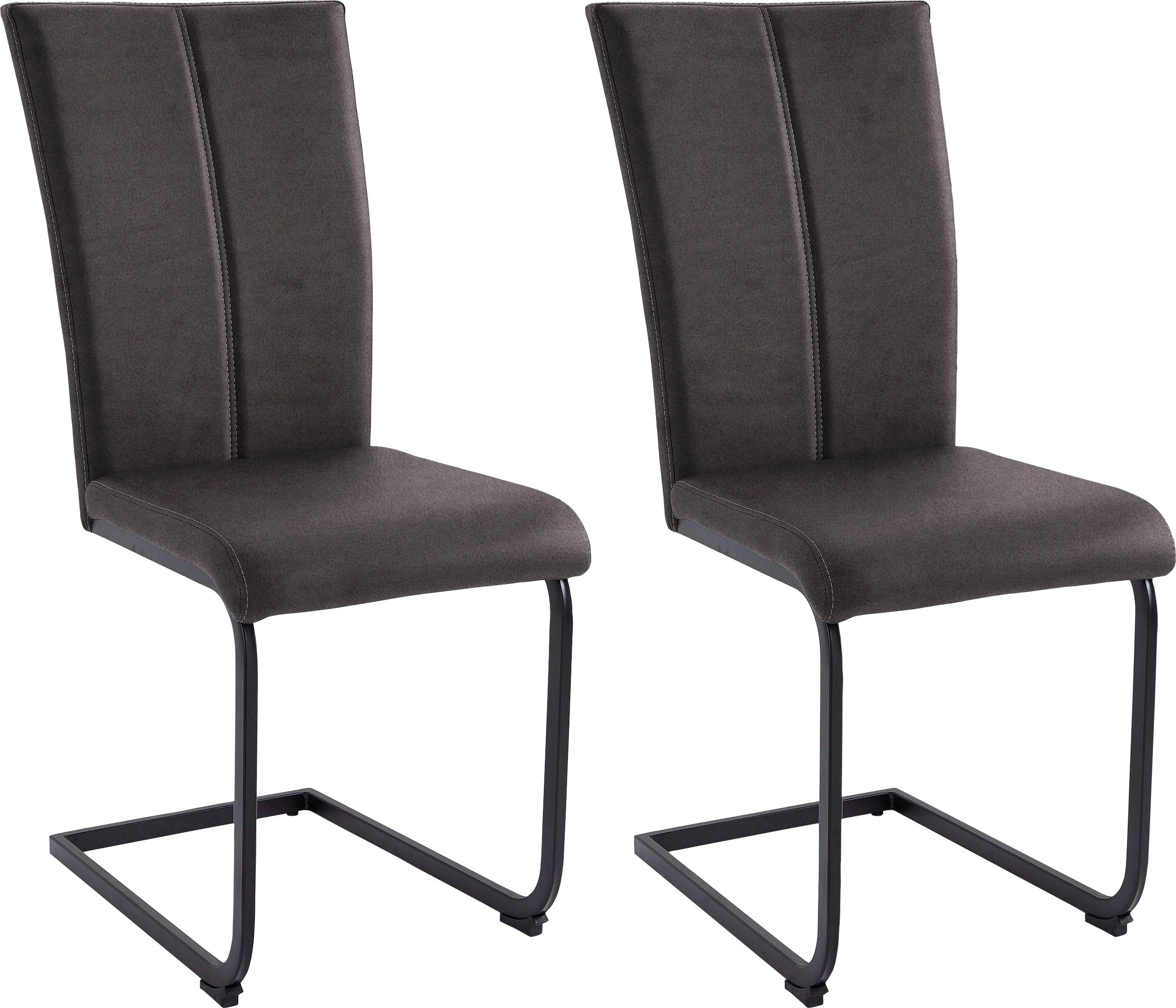 Home affaire Freischwinger »Nils«, (Set), 2 St., Microfaser VINTAGE, Stuhl günstig online kaufen