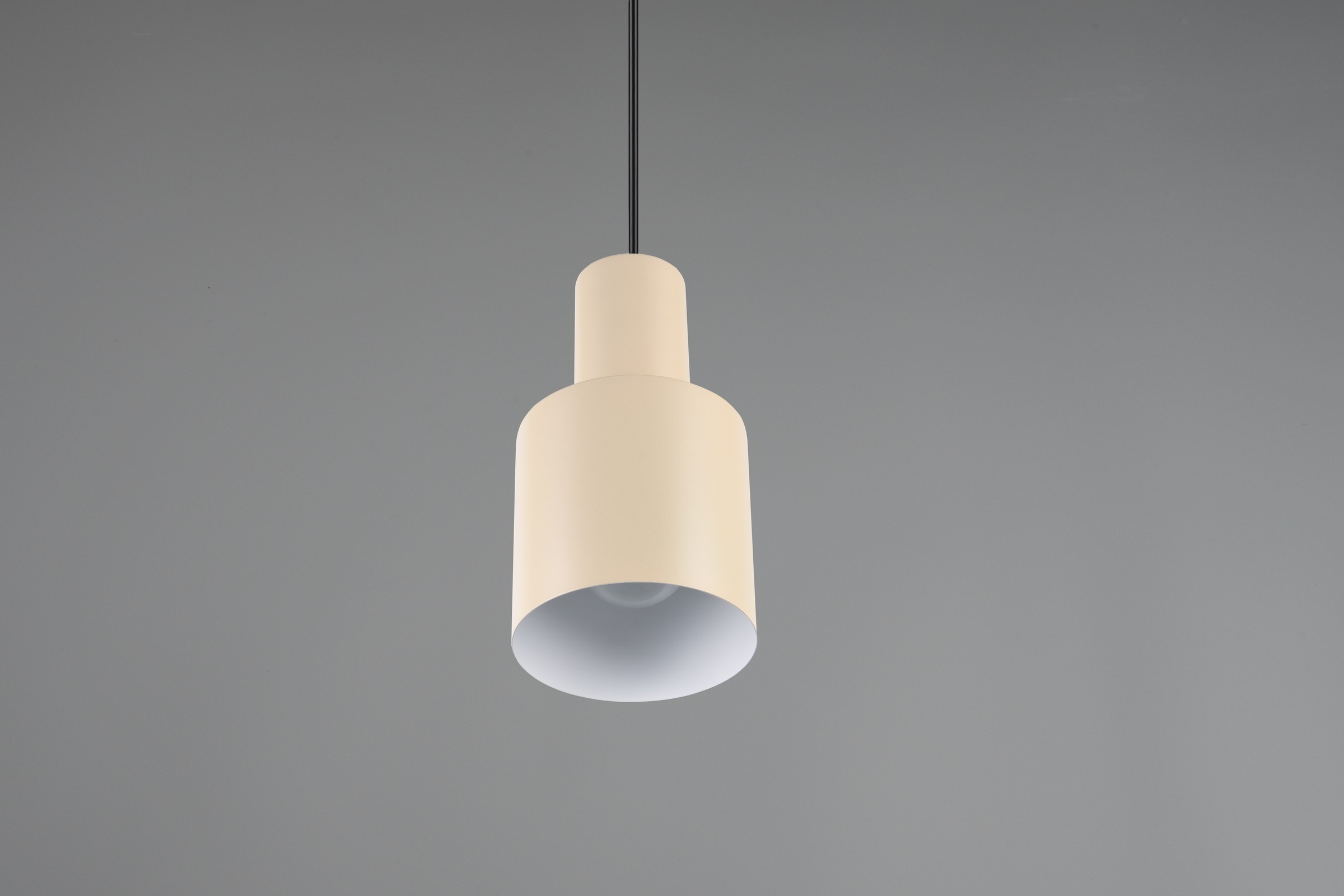 TRIO Leuchten Pendelleuchte »AGUDO, Hängelampe 1-flammig, exkl 1xE27 max 10W, höhenverstellbar«, 1 flammig, Leuchtmittel E27 | Leuchtmittel wechselbar, Hängelampe Ø 12cm, bis max 150cm Abhängung, Küche Esszimmer Wohnzimmer