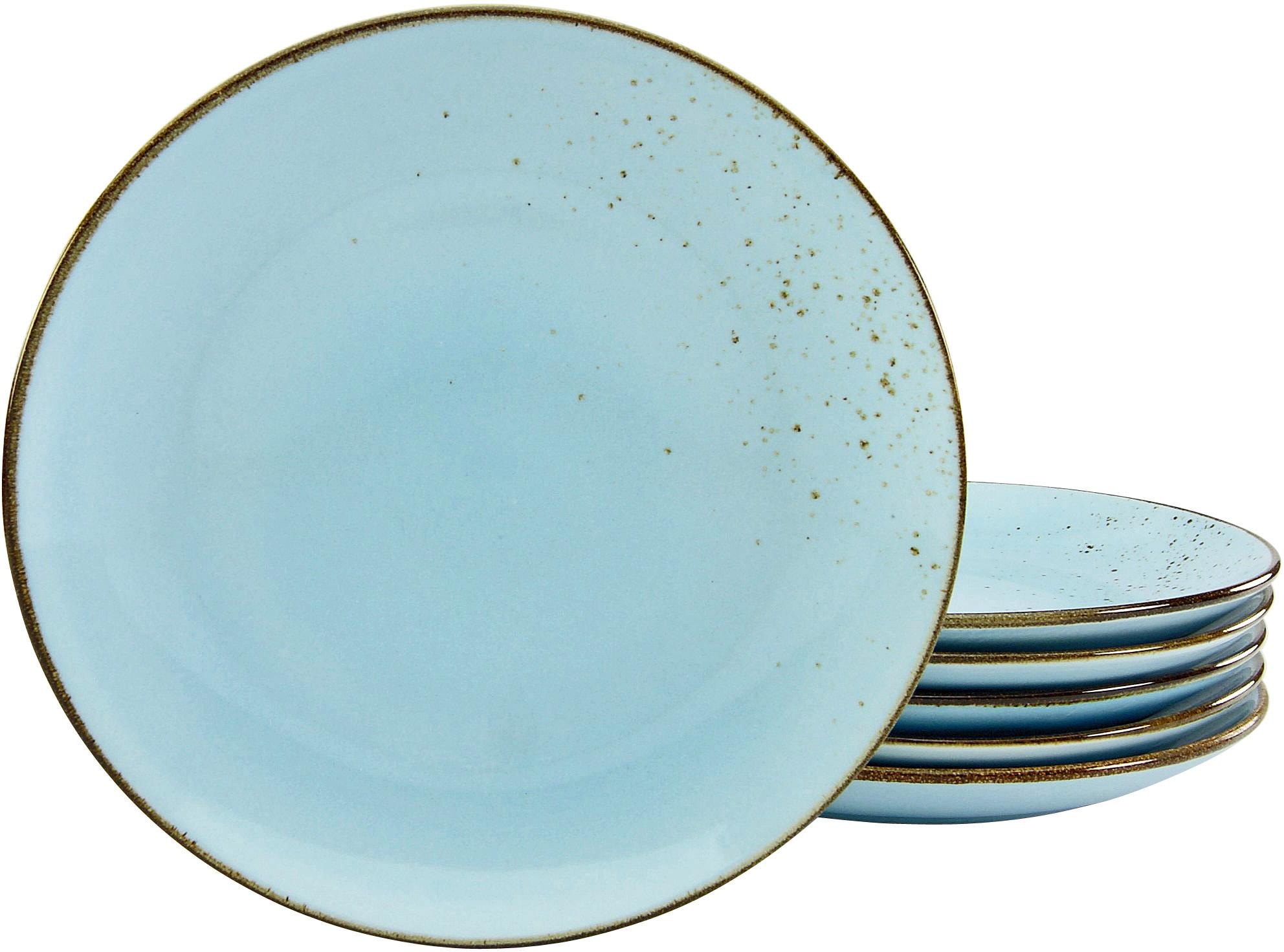 CreaTable Speiseteller »Essteller NATURE COLLECTION« Teller Set für 6 Perso günstig online kaufen