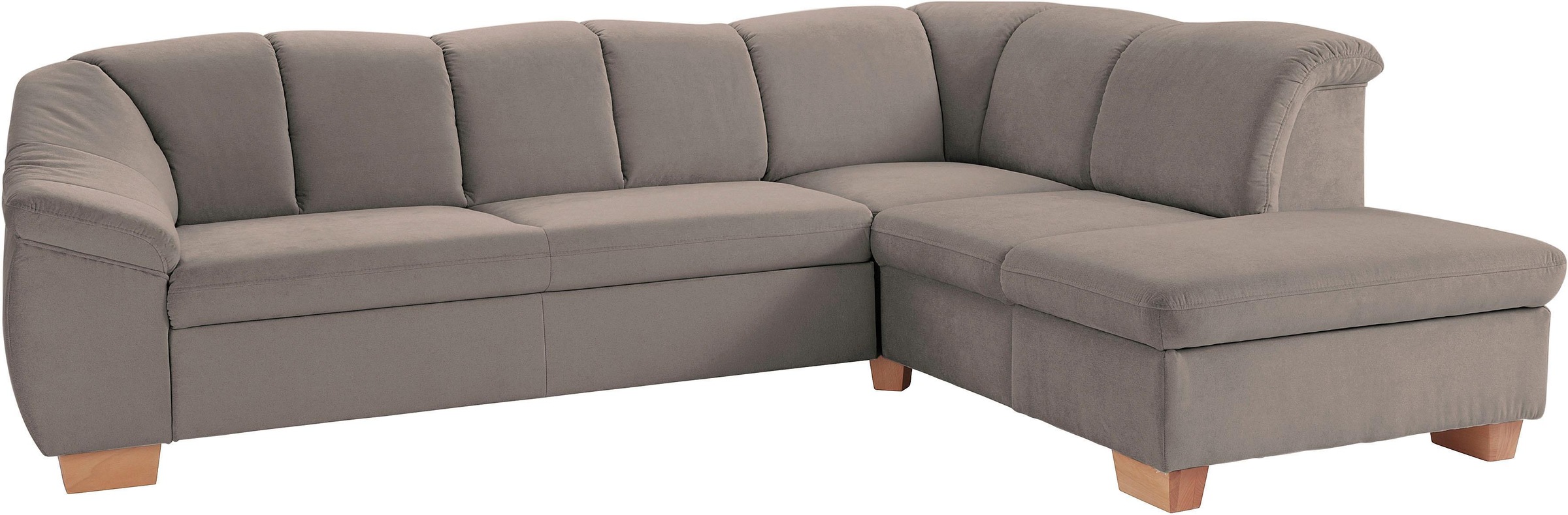 sit&more Ecksofa »Santo L-Form«, mit Federkern, wahlweise mit Bettfunktion günstig online kaufen