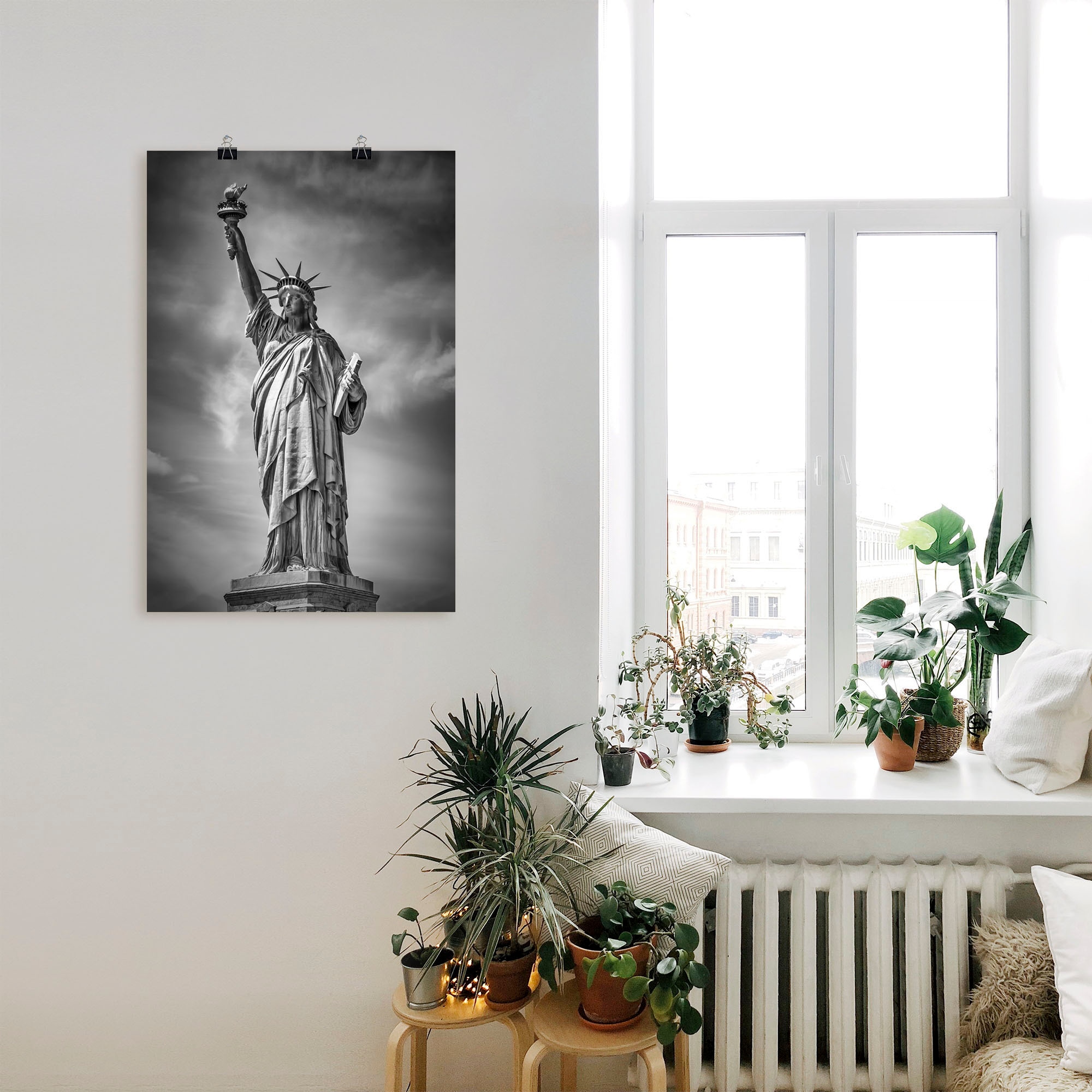 Artland Poster »New York City Freiheitsstatue II«, Bilder von Amerika, (1 St.), als Alubild, Leinwandbild, Wandaufkleber oder Poster in versch. Größen