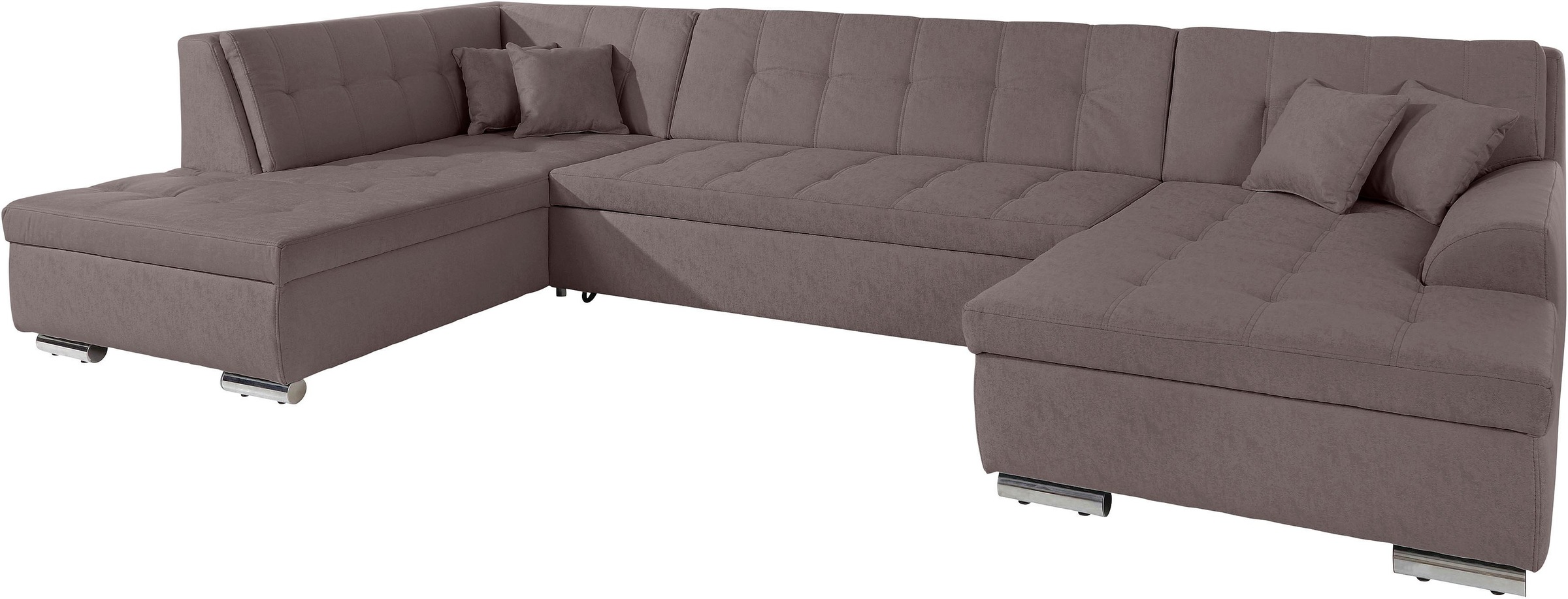 DOMO collection Wohnlandschaft »Aversa U-Form«, wahlweise mit Bettfunktion, frei im Raum stellbar