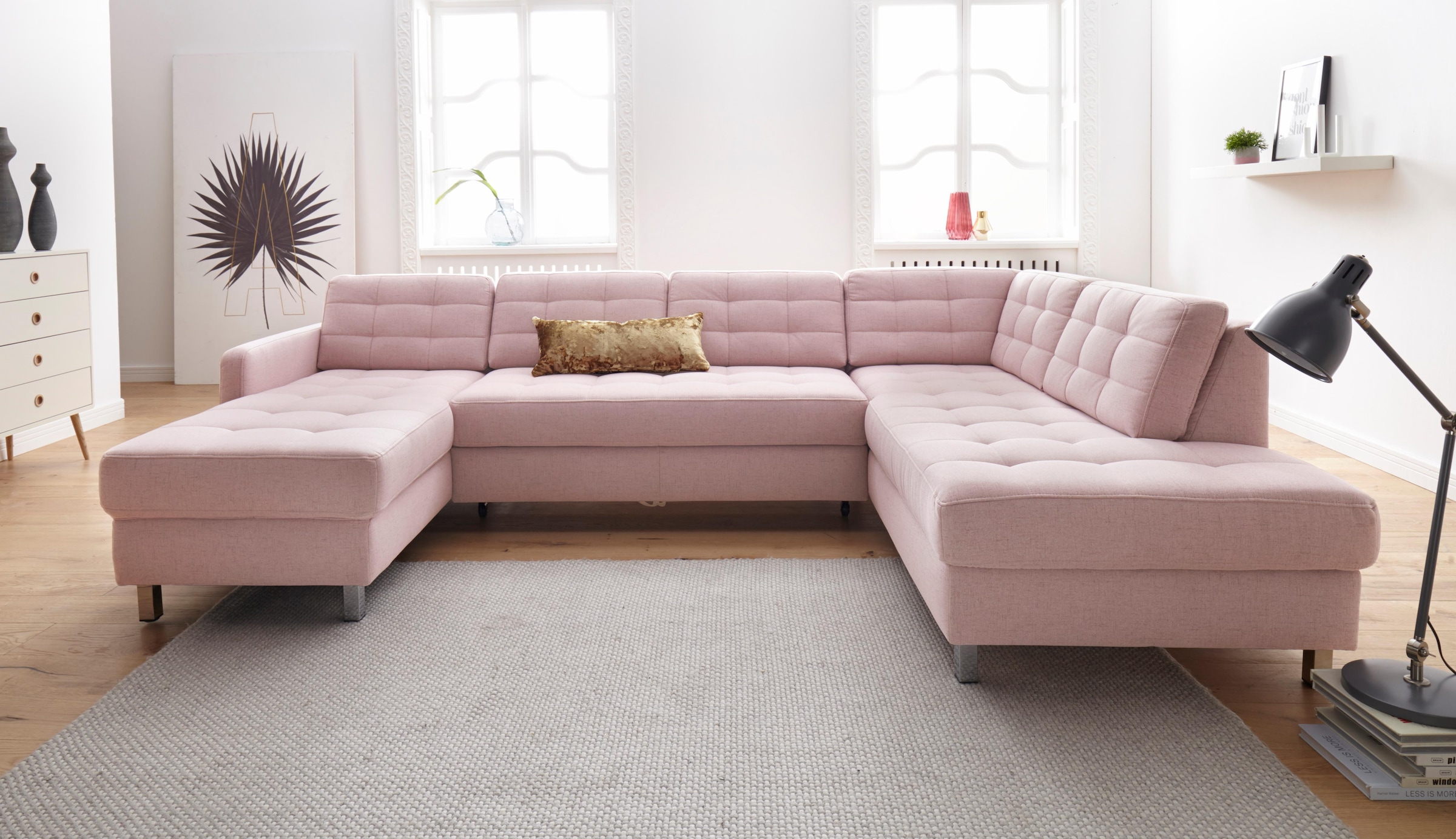 sit&more Wohnlandschaft »Picasso U-Form«, wahlweise mit Bettfunktion und Bettkasten
