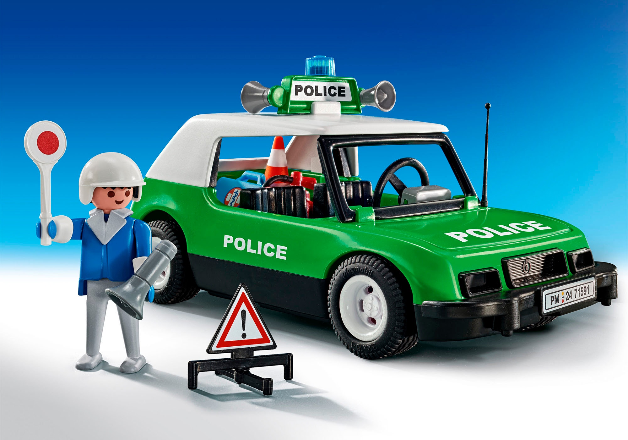 Playmobil® Konstruktions-Spielset »Classic Polizeiauto (71591), My City Life«, (23 St.), Made in Europe