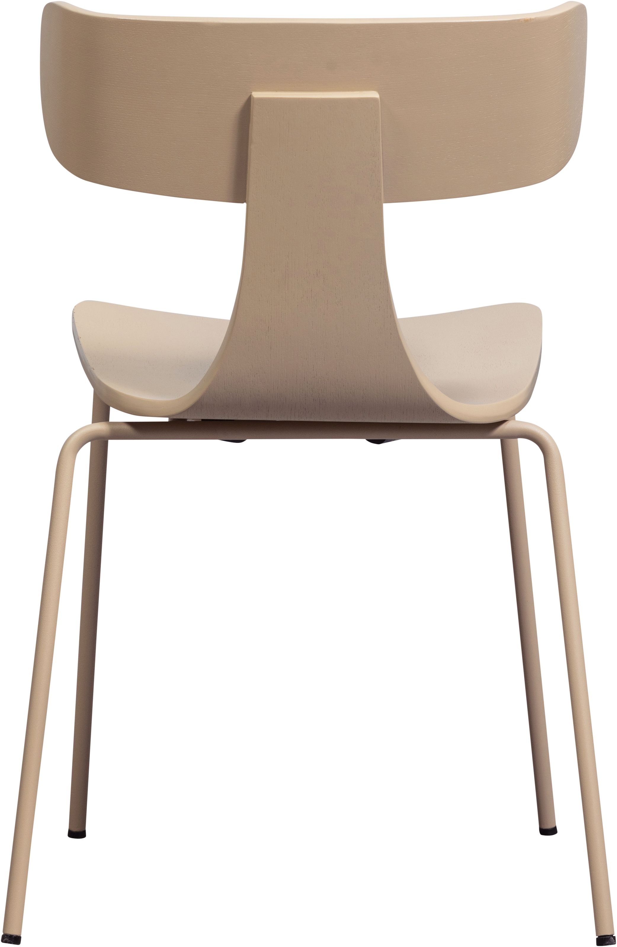 WOOOD Esszimmerstuhl »Form stapelbar und Eschenfurnier B 50 x T 52 x H 77,5 cm« (Set) 2 Stk.Tragkraft 120 kg, Sichtbare Maserung, schlanke Stahlgestell