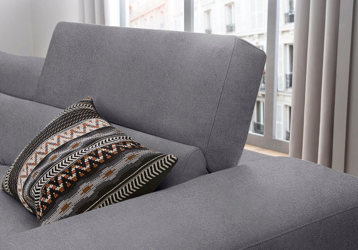 W.SCHILLIG Ecksofa »piedroo, Designsofa mit tollem Sitzkomfort, bequem und elegant, L-Form«, Kopfteilverstellung, wahlweise mit Sitztiefenverstellung, Breite 303cm