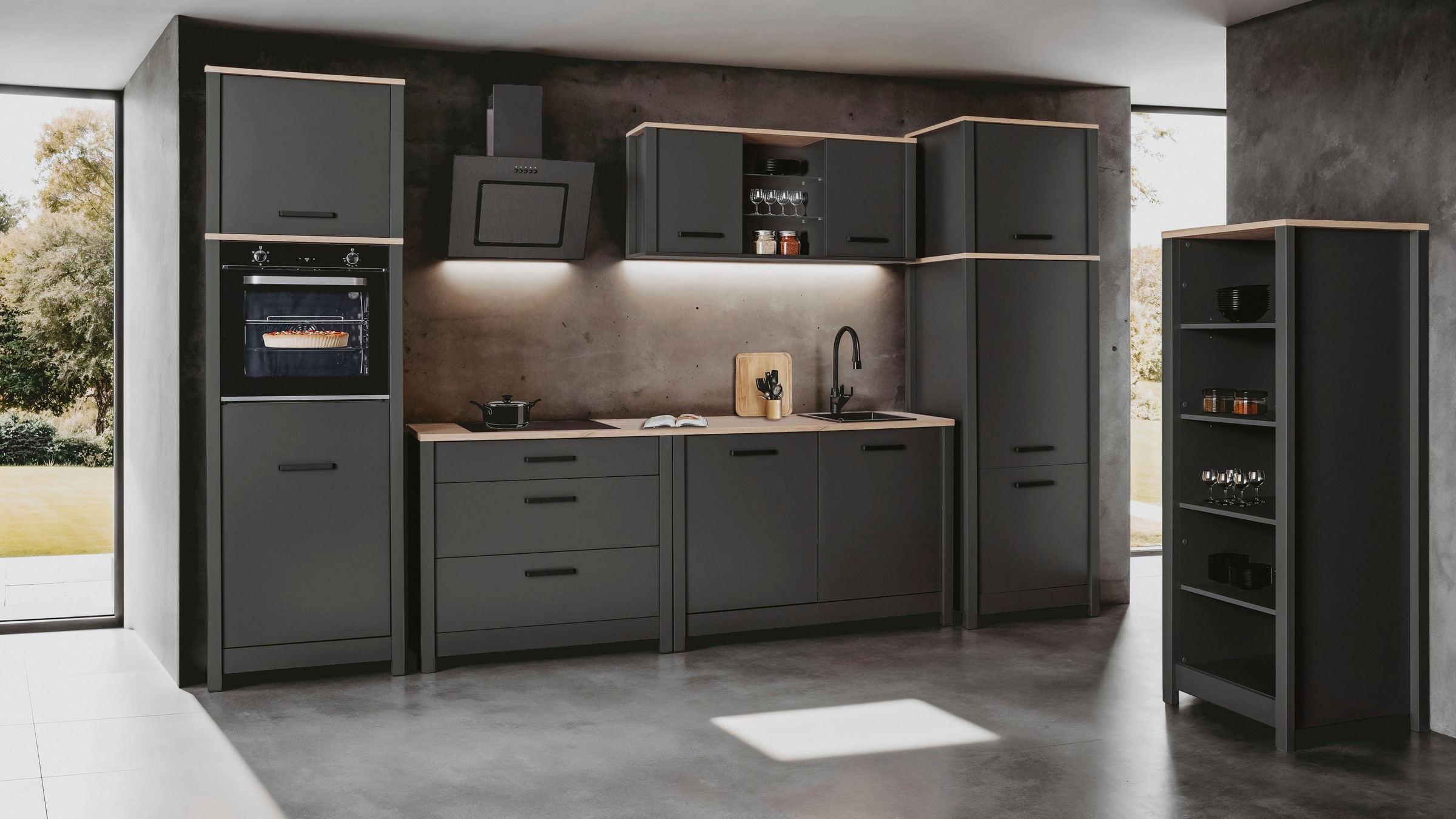 Inter Link Aufsatzschrank »Veneto« 1 Stk. tlg. Stauraum-Modul, passend zu Geräteschränken, 70x60x60,5 cm